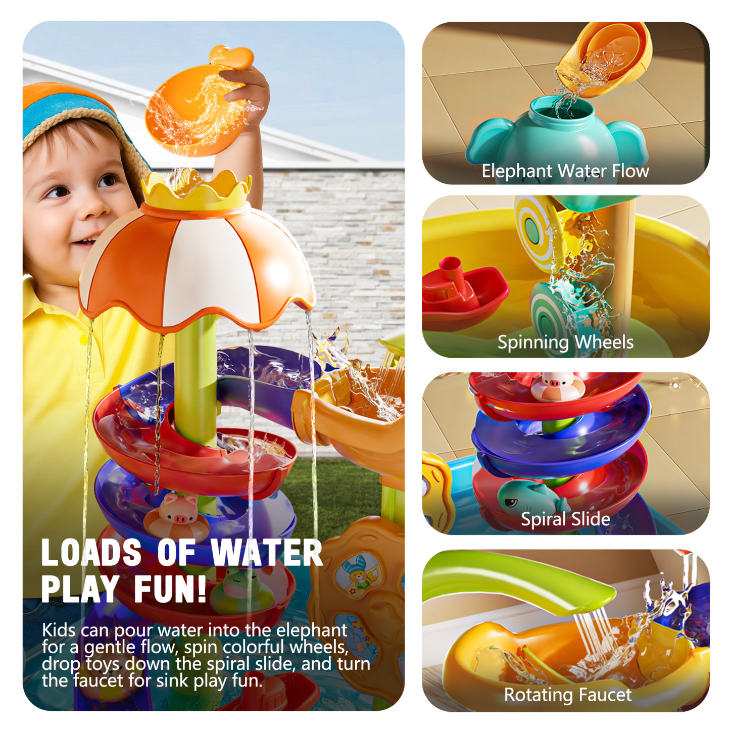 Water Table for Toddlers 1-3