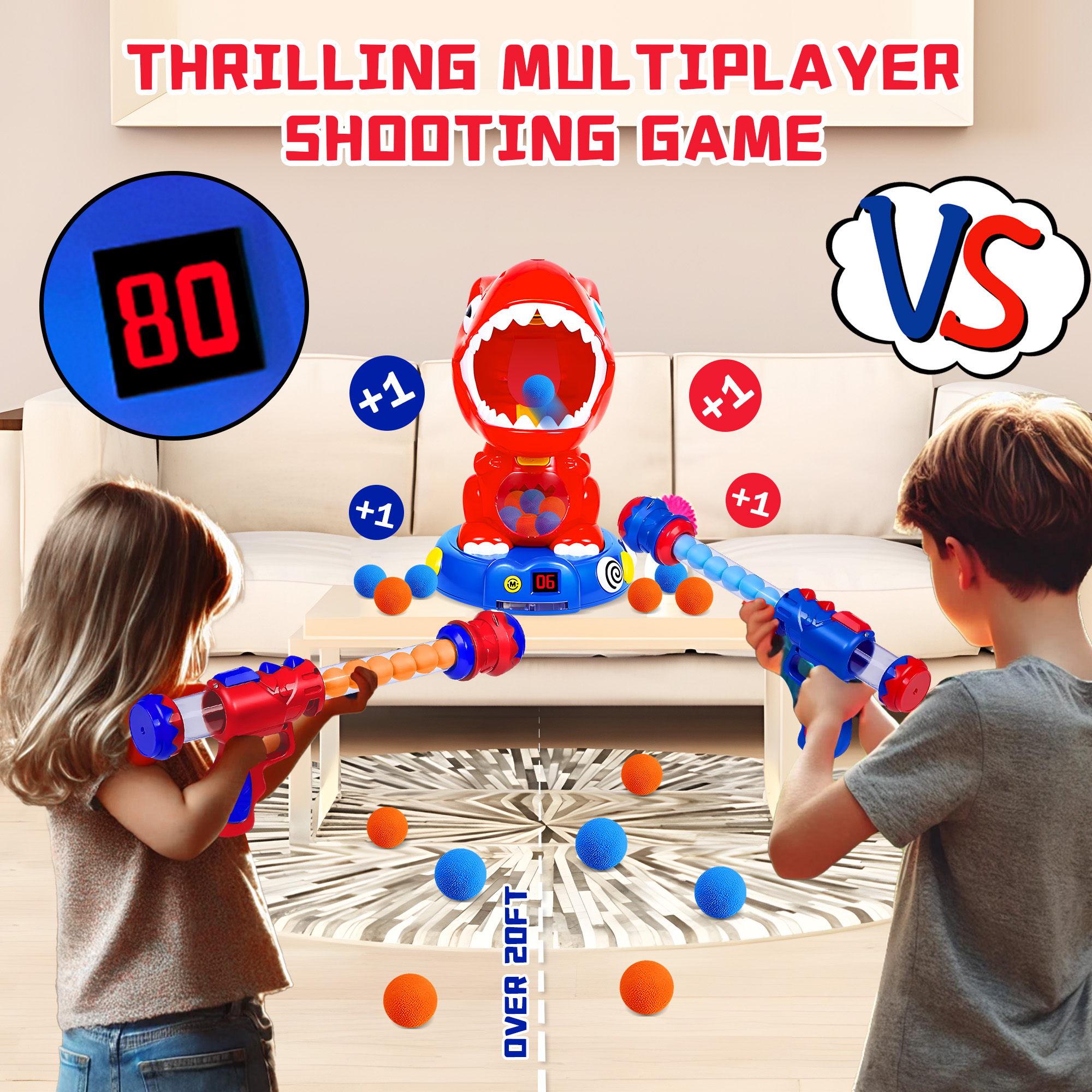 Movable Dinosaur Shooting Toys