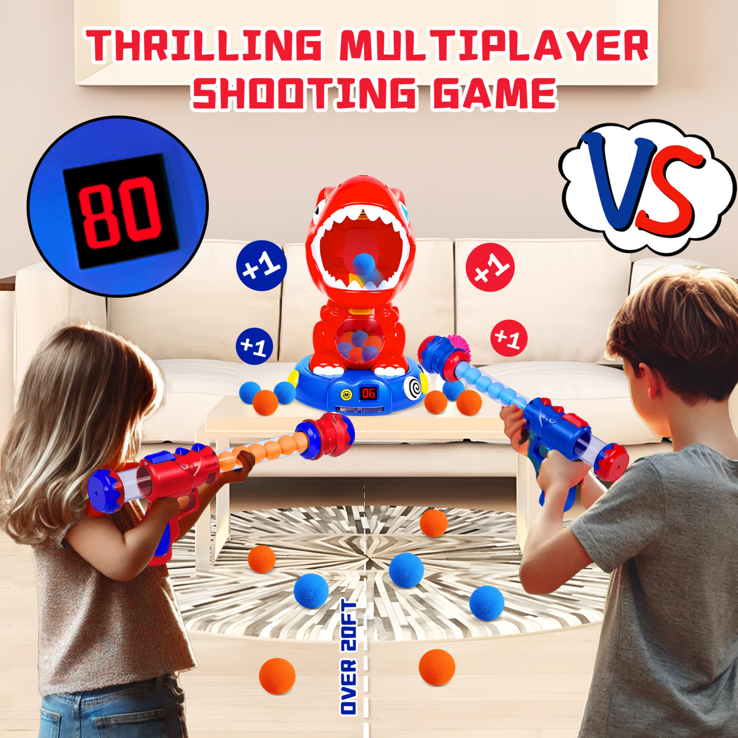 Movable Dinosaur Shooting Toys