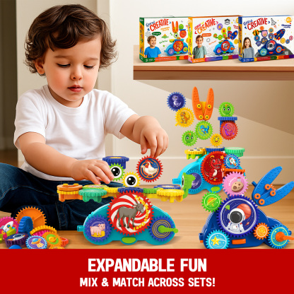 Animal Themed Motorized Gear Toys for Toddlers