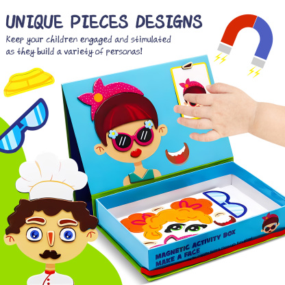 Magnetic Puzzles for Kids- Educational Magnetic Book