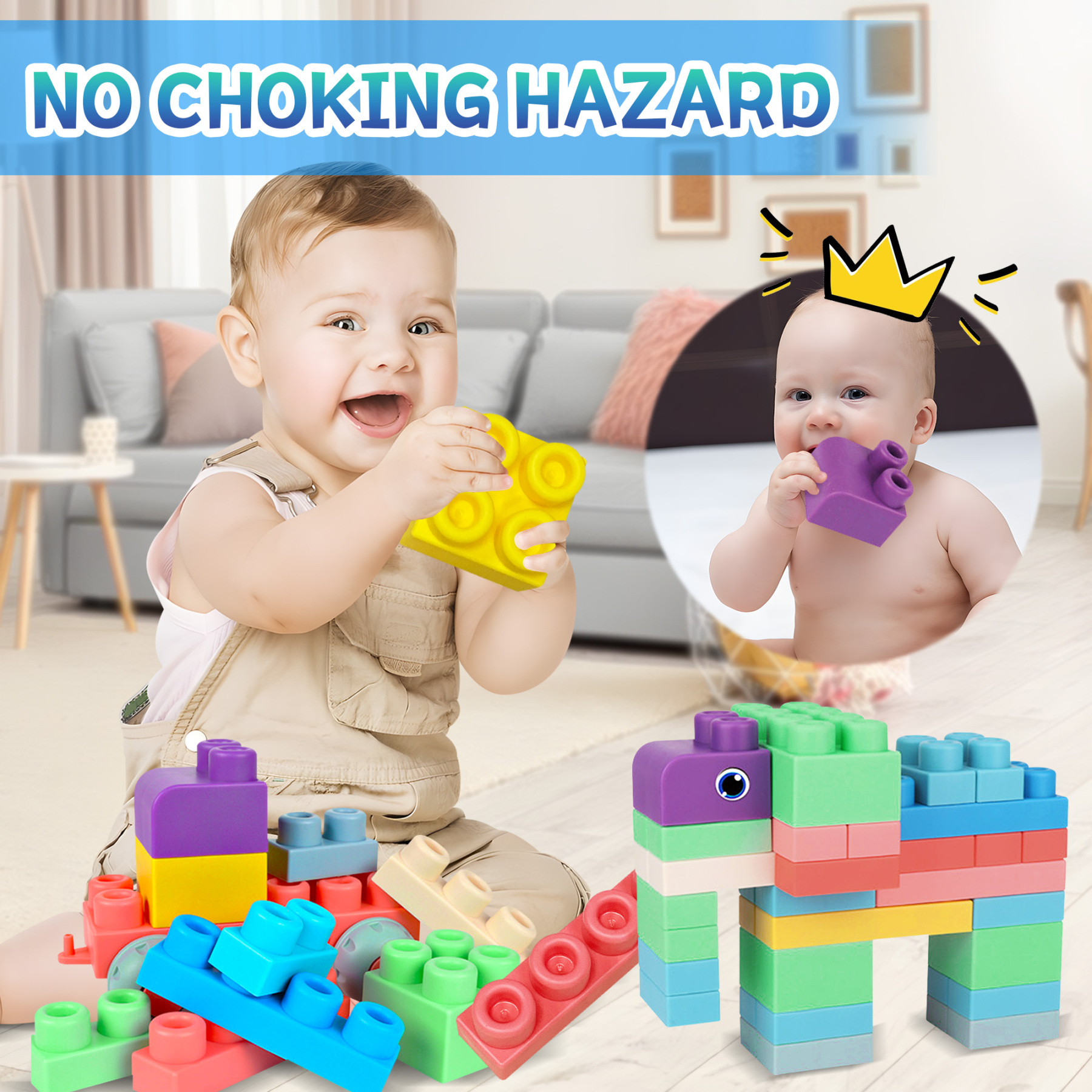 Soft Building Blocks for Toddlers