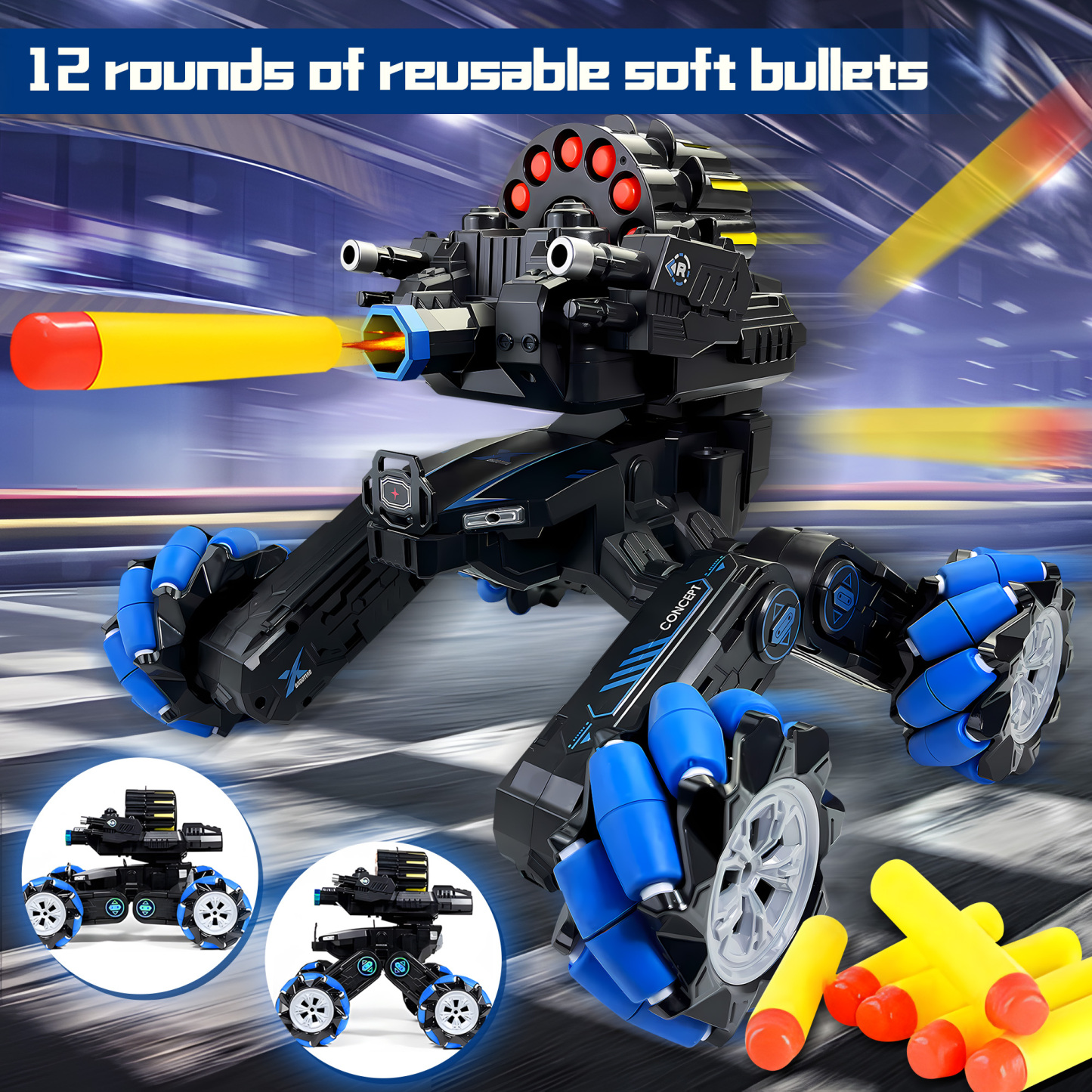 RC Tank That Shoots Gesture Sensing RC Tank