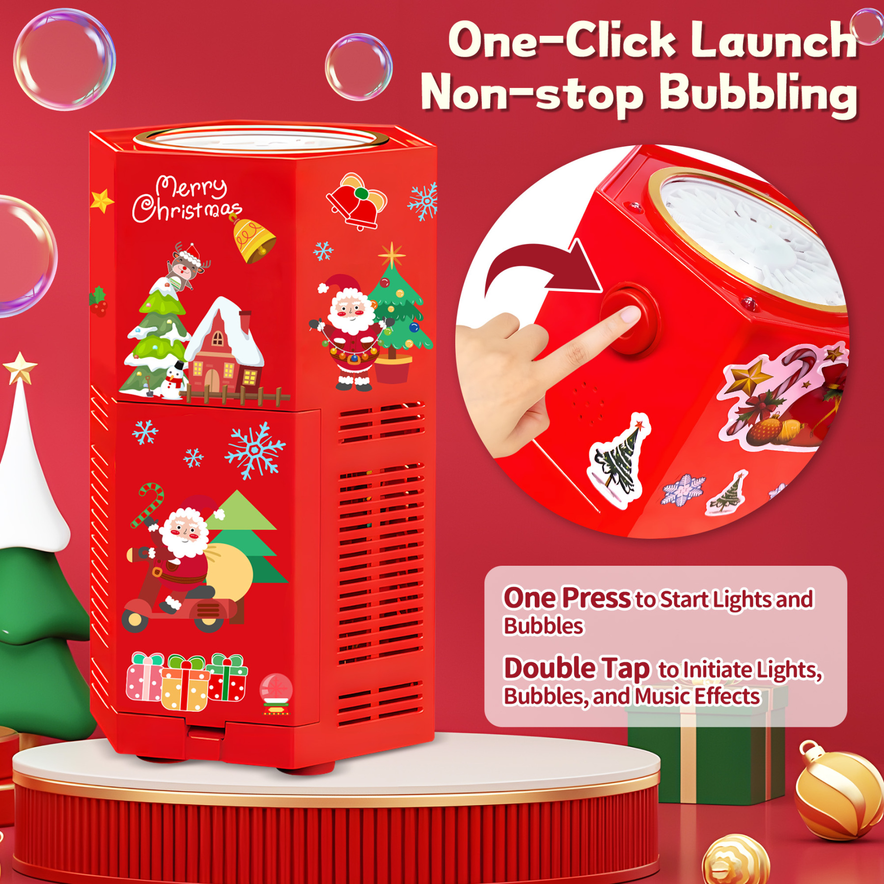 Firework Bubble Machine