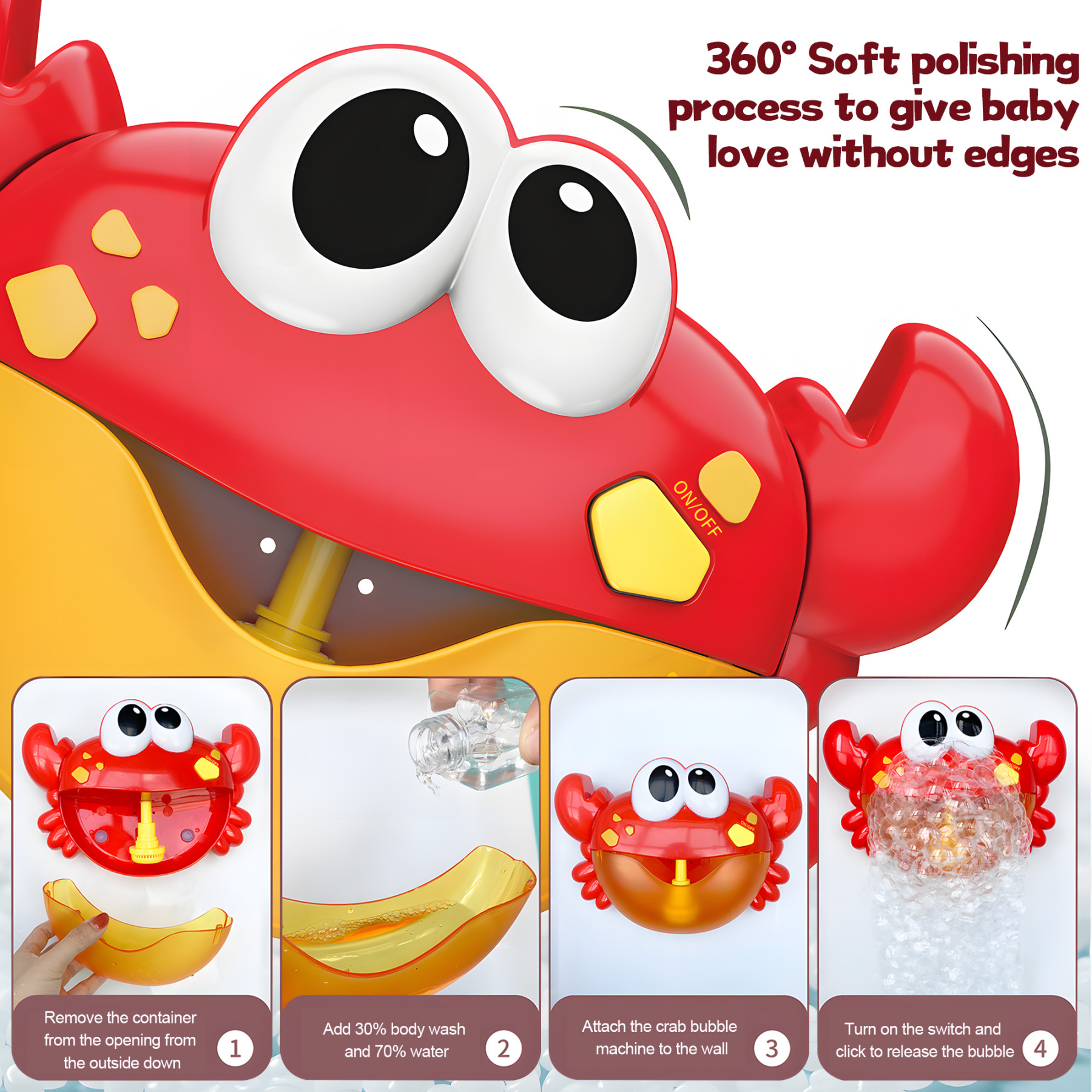 Crab Bath Bubble Machine