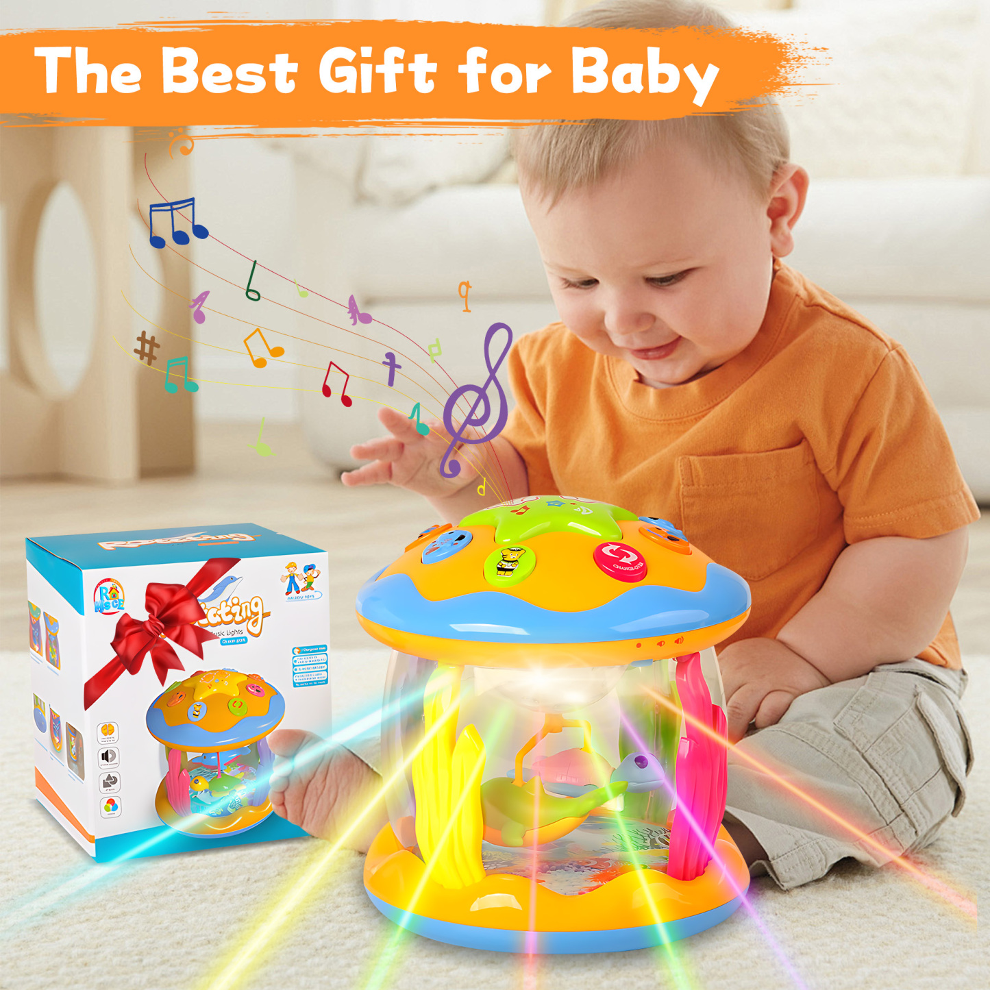 Musical Rotating Light Up Infant Toys