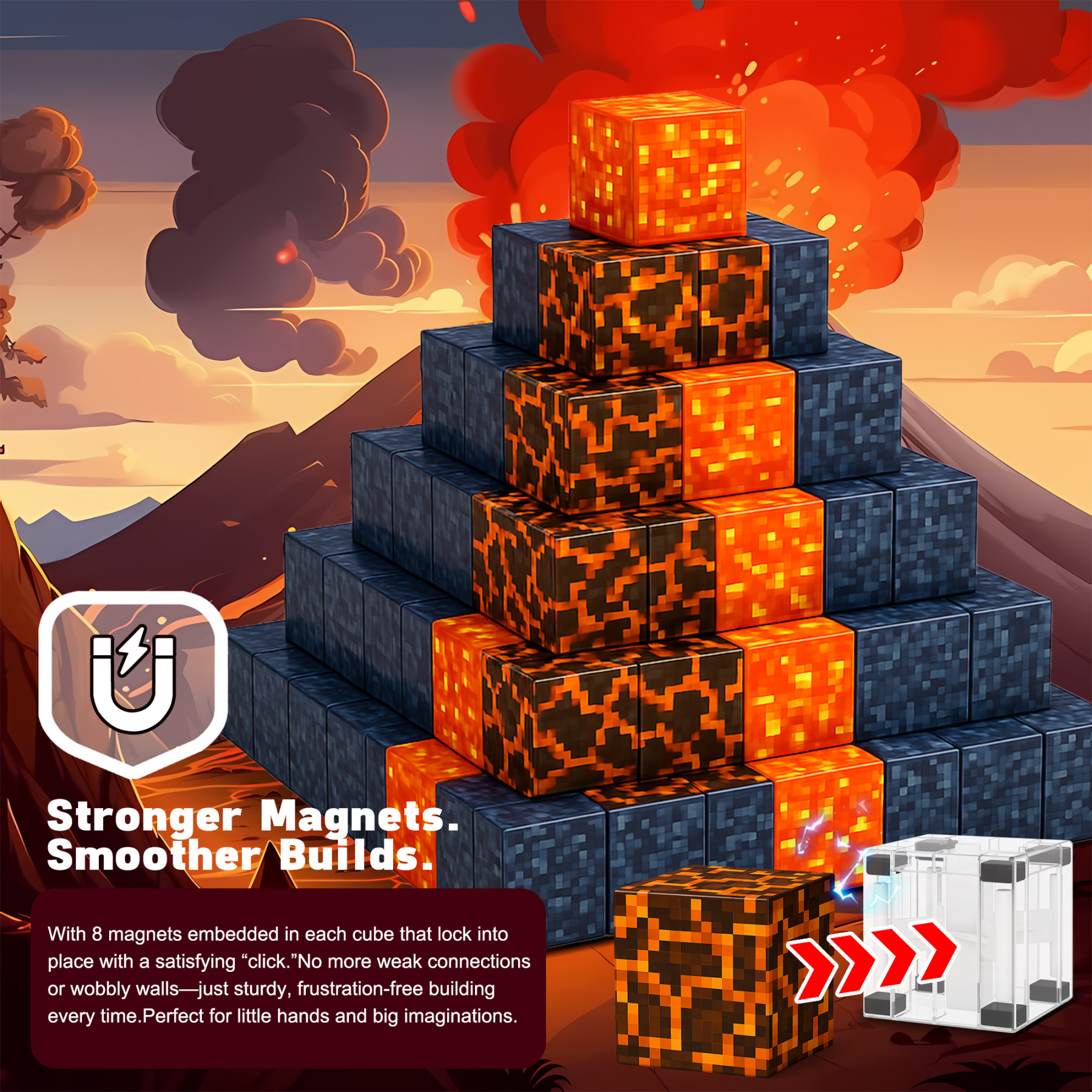 Magnetic Blocks Building Toys - Build Set