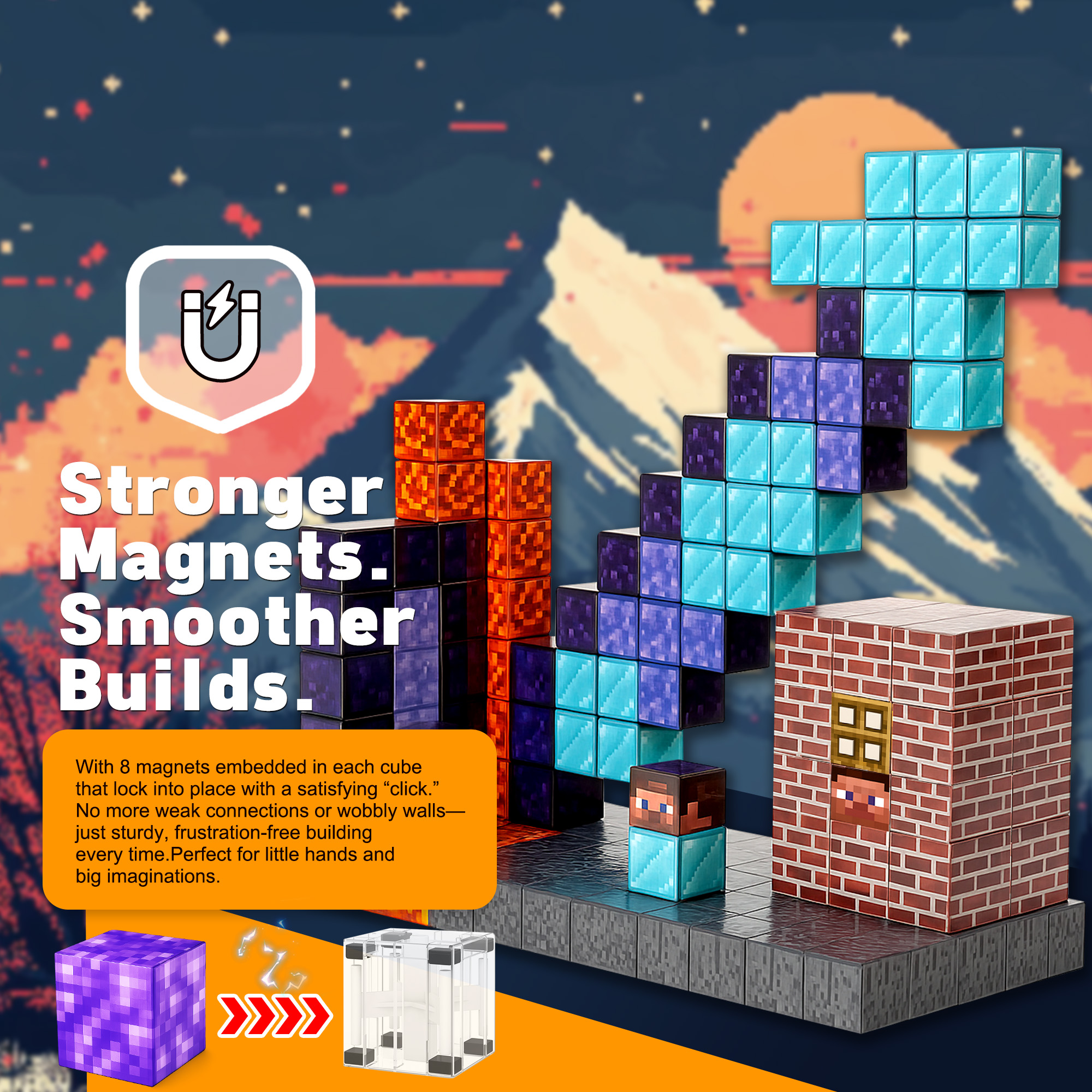 Magnetic Blocks for Kids