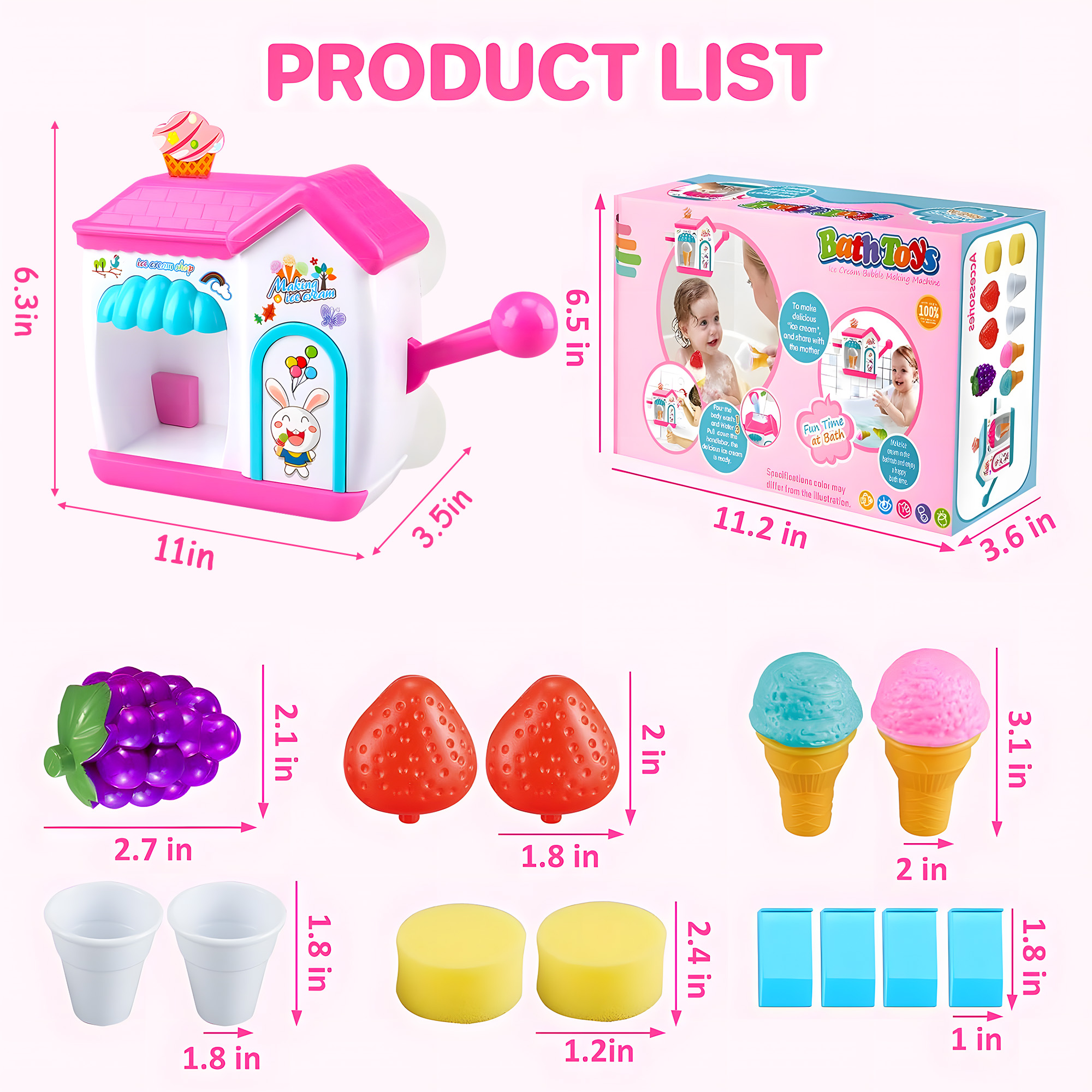 Ice Cream Bath Bubble Maker