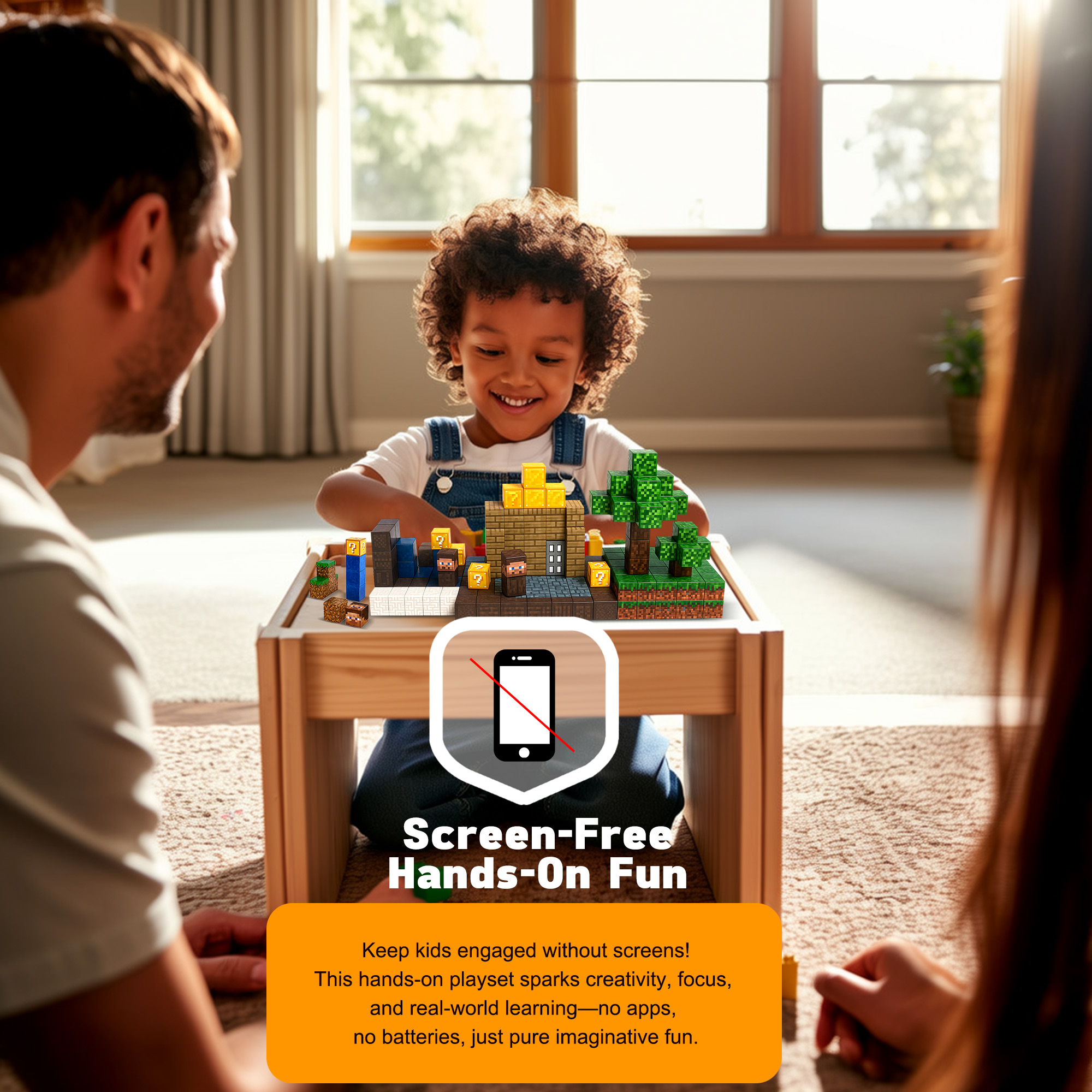 Magnetic Blocks - Magnetic Tiles Building Blocks Toddler Toys