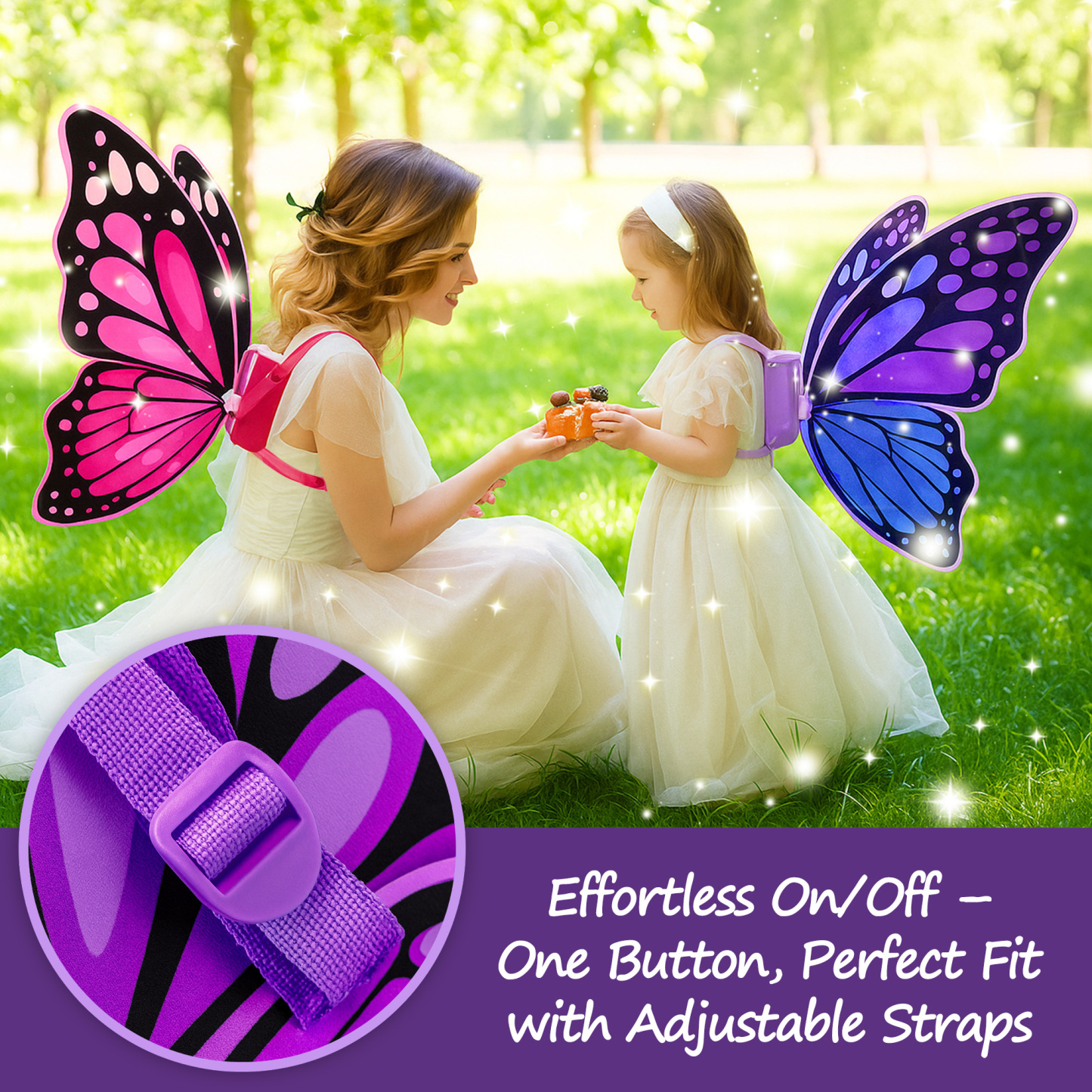 Princess Light Up Dress with LED Butterfly Wings