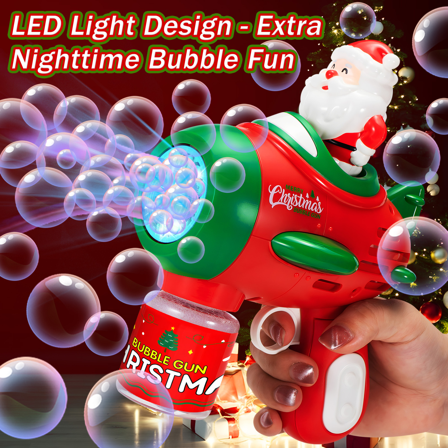Christmas Bubble Gun 