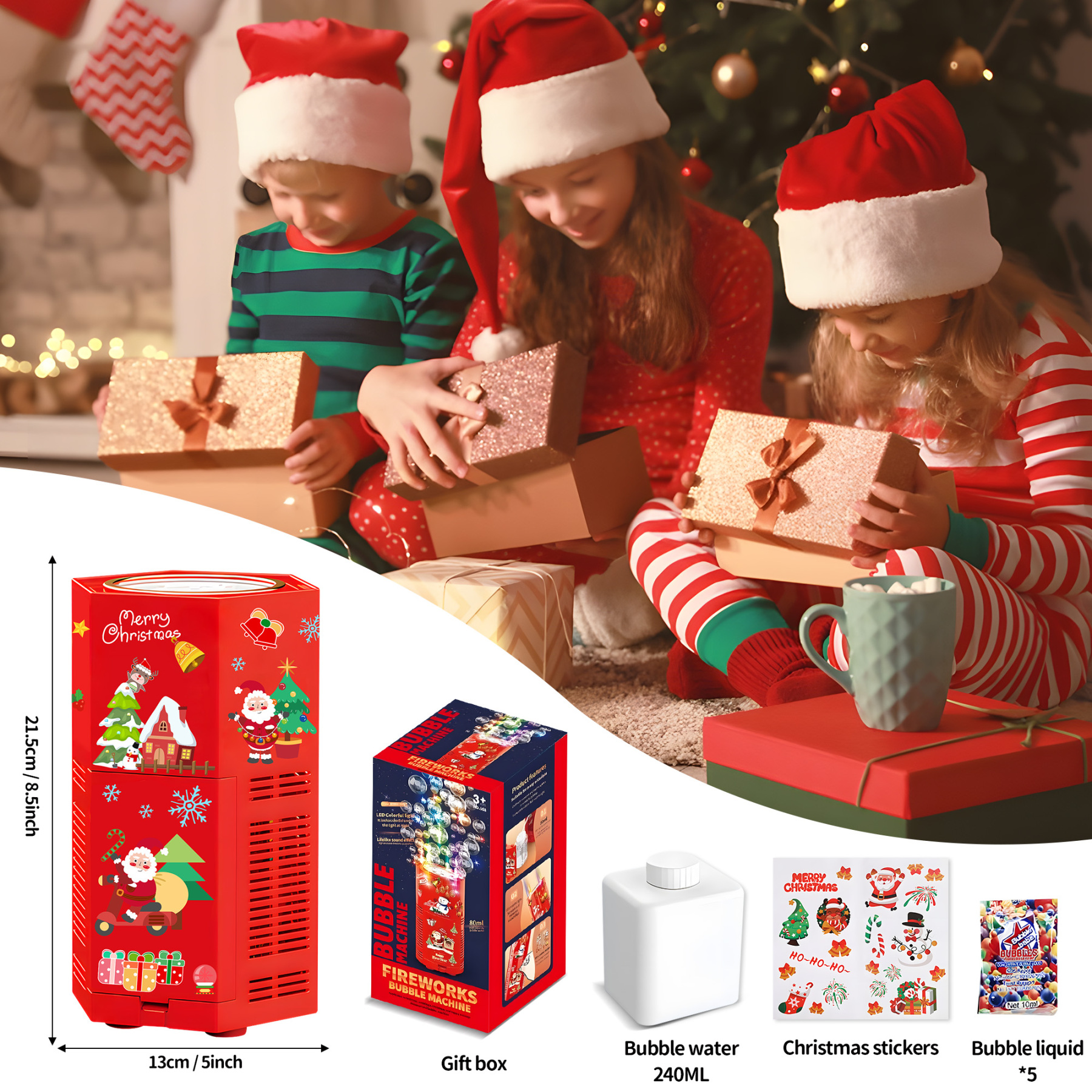 Firework Bubble Machine