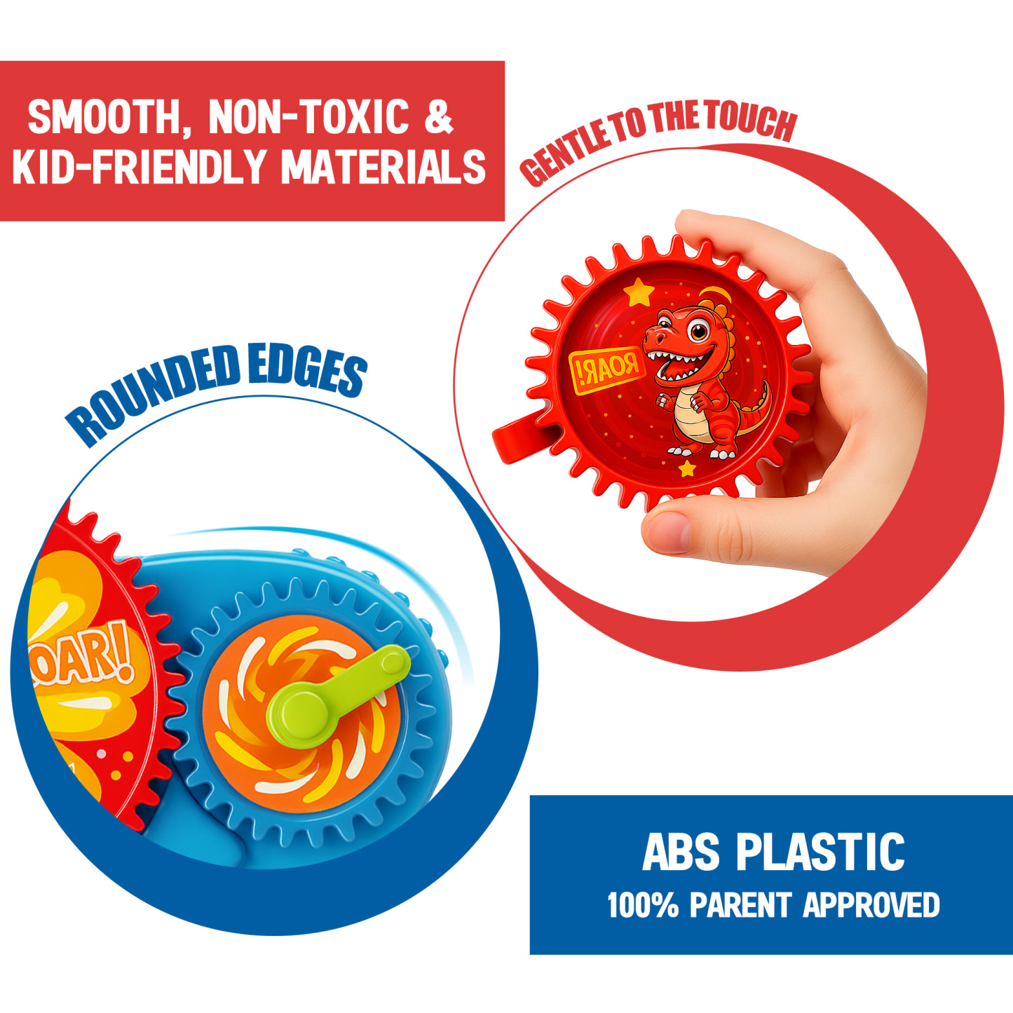 STEM Gear Toys for Toddlers 1-3 