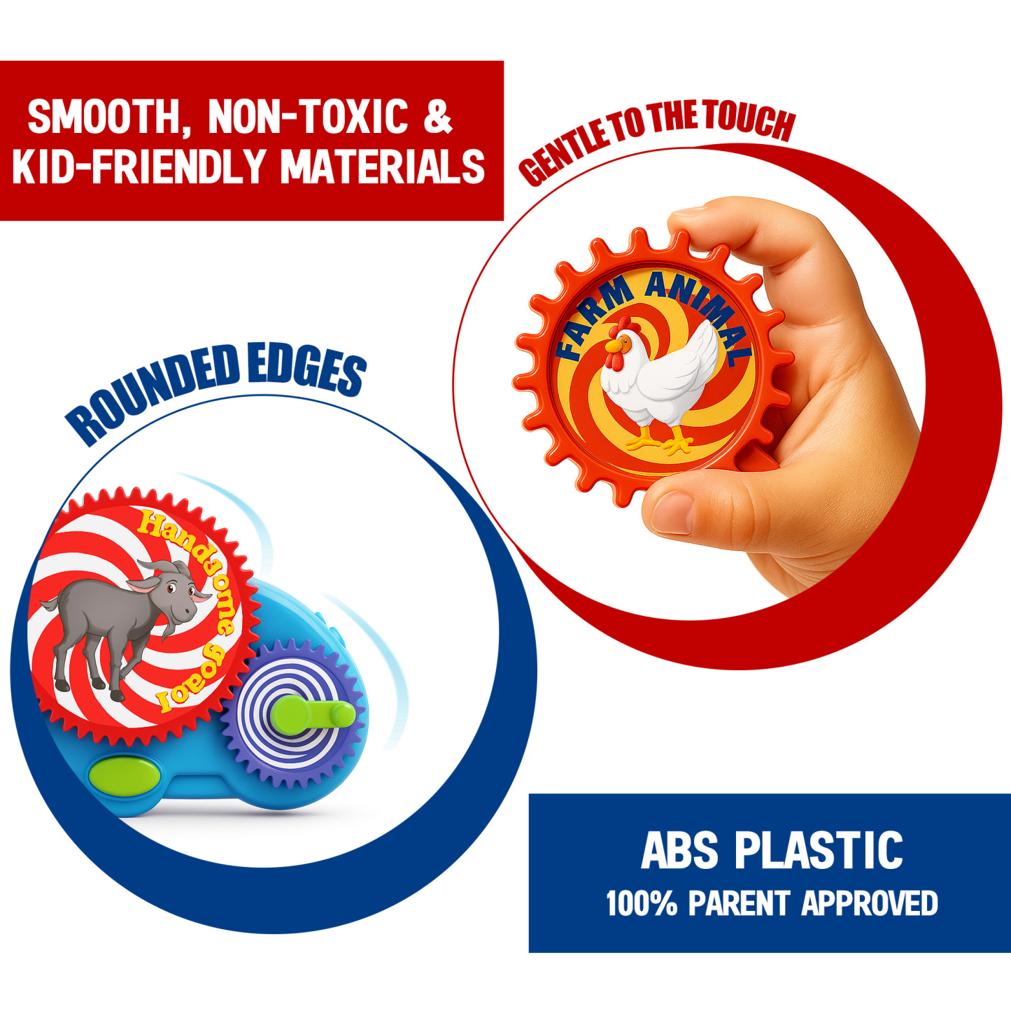 Animal Themed Motorized Gear Toys for Toddlers