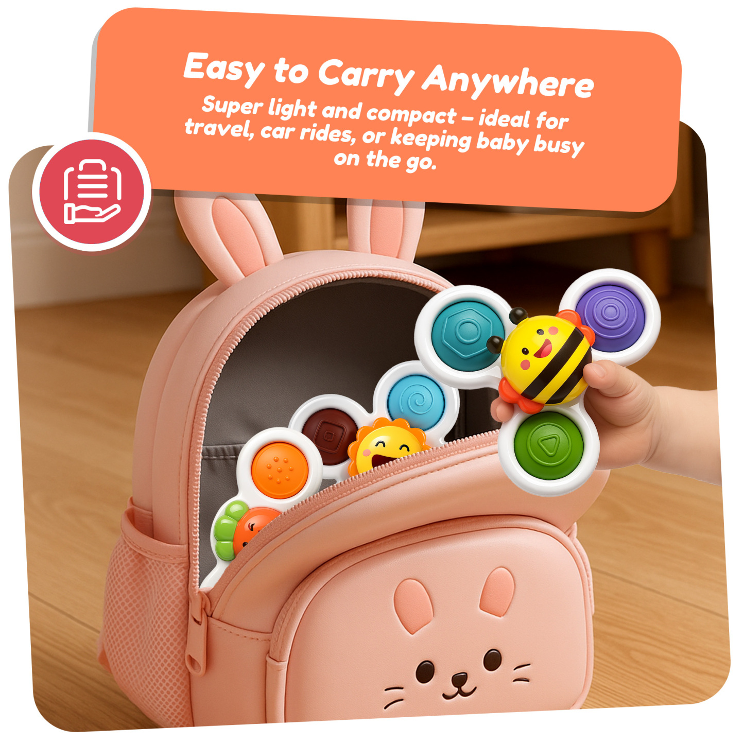 Suction Cup Rotating Sensory Bath Toys