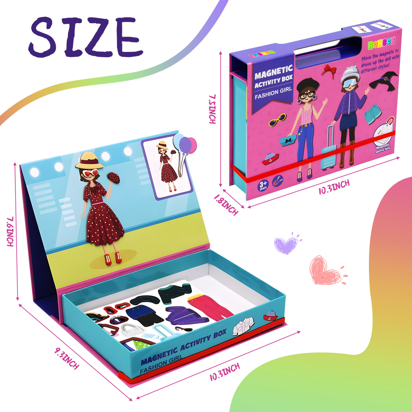 Magnetic Paper Dolls for Girls ages 4-7