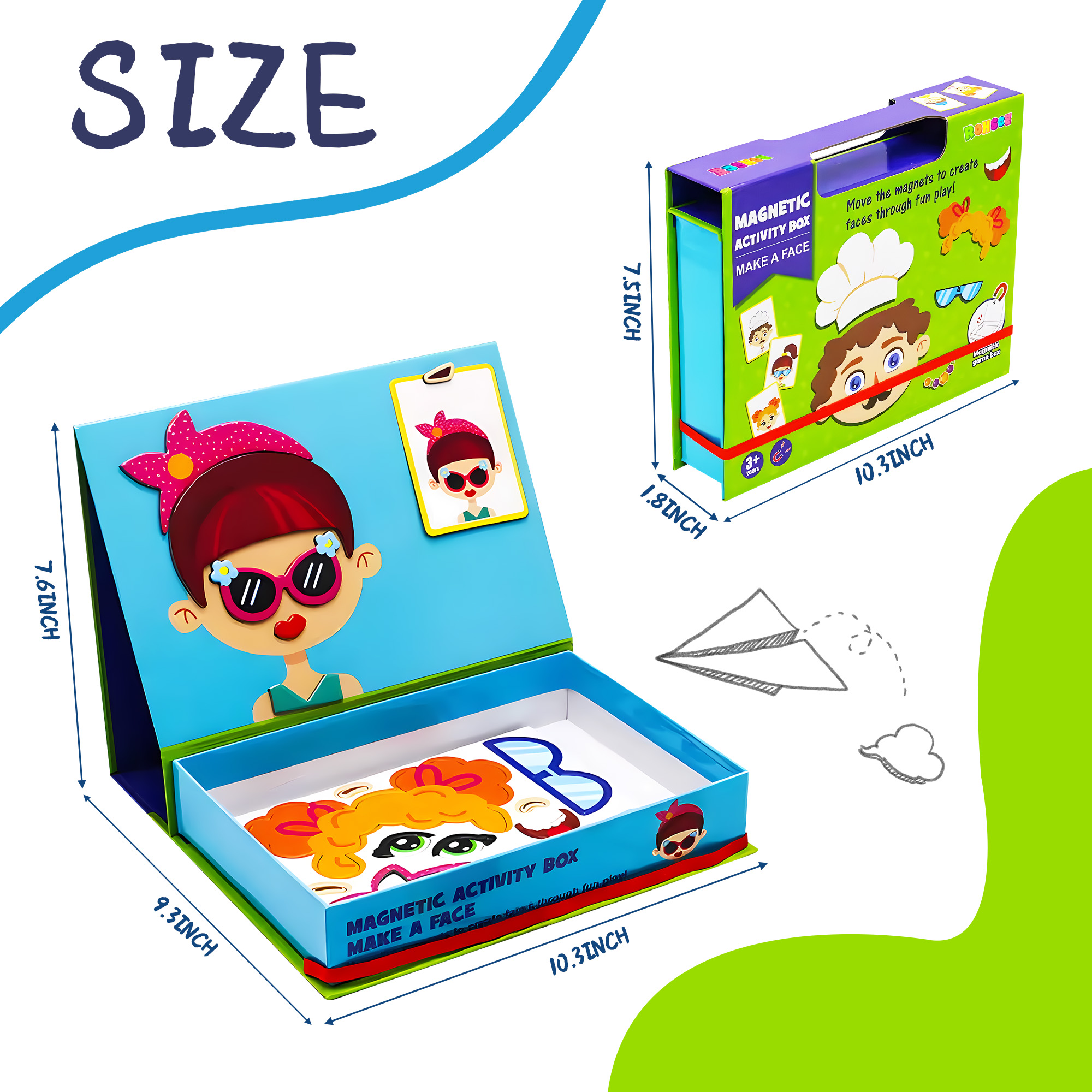 Magnetic Puzzles for Kids- Educational Magnetic Book