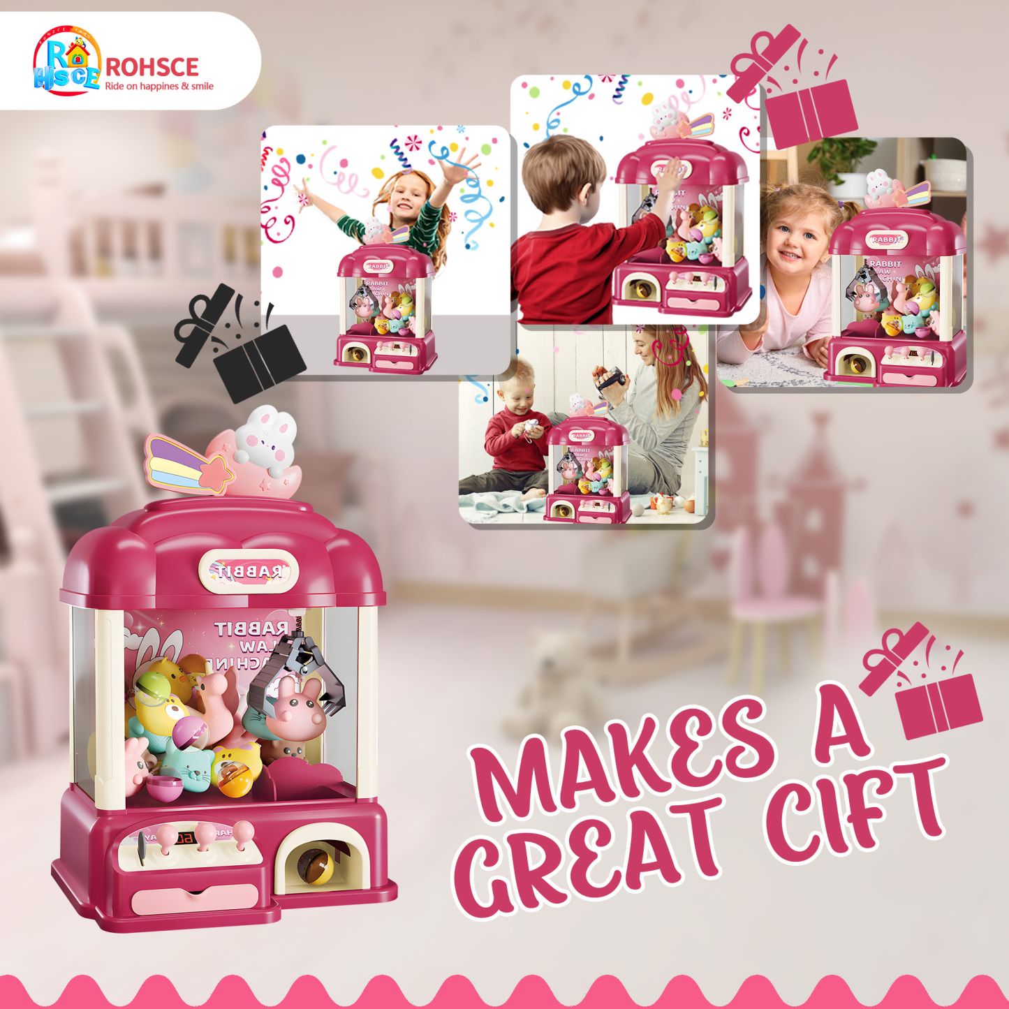 Kids Claw Machine with Toys Inside