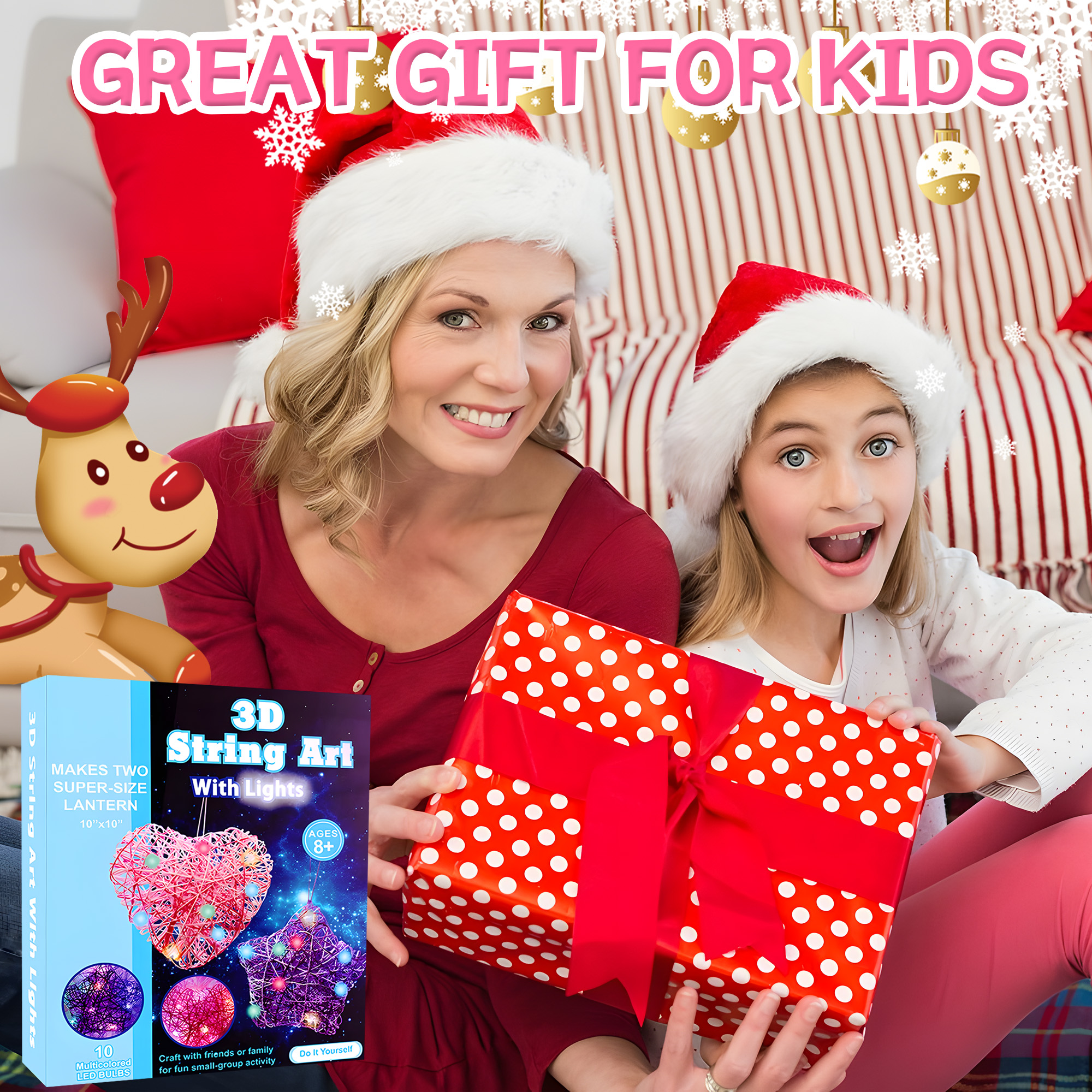   Light Up 3D String Art Kit