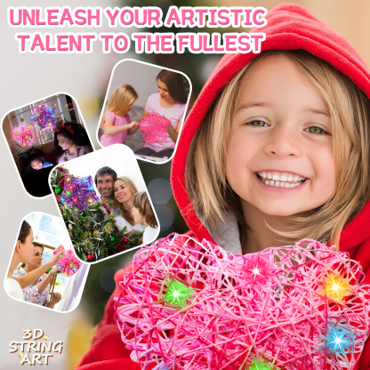   Light Up 3D String Art Kit