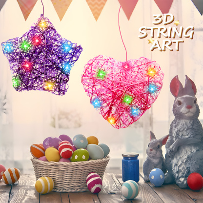   Light Up 3D String Art Kit