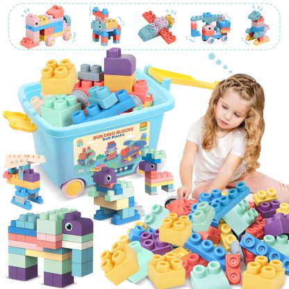 Baby Blocks Set with Storage Bucket