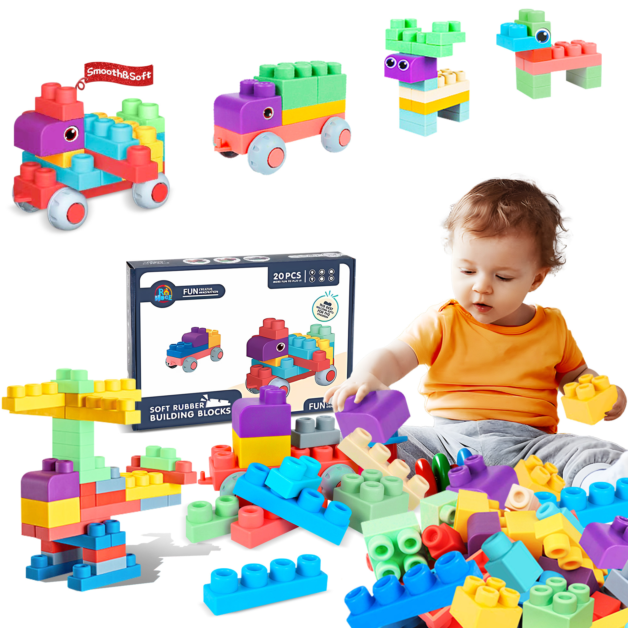 Soft Building Blocks for Toddler