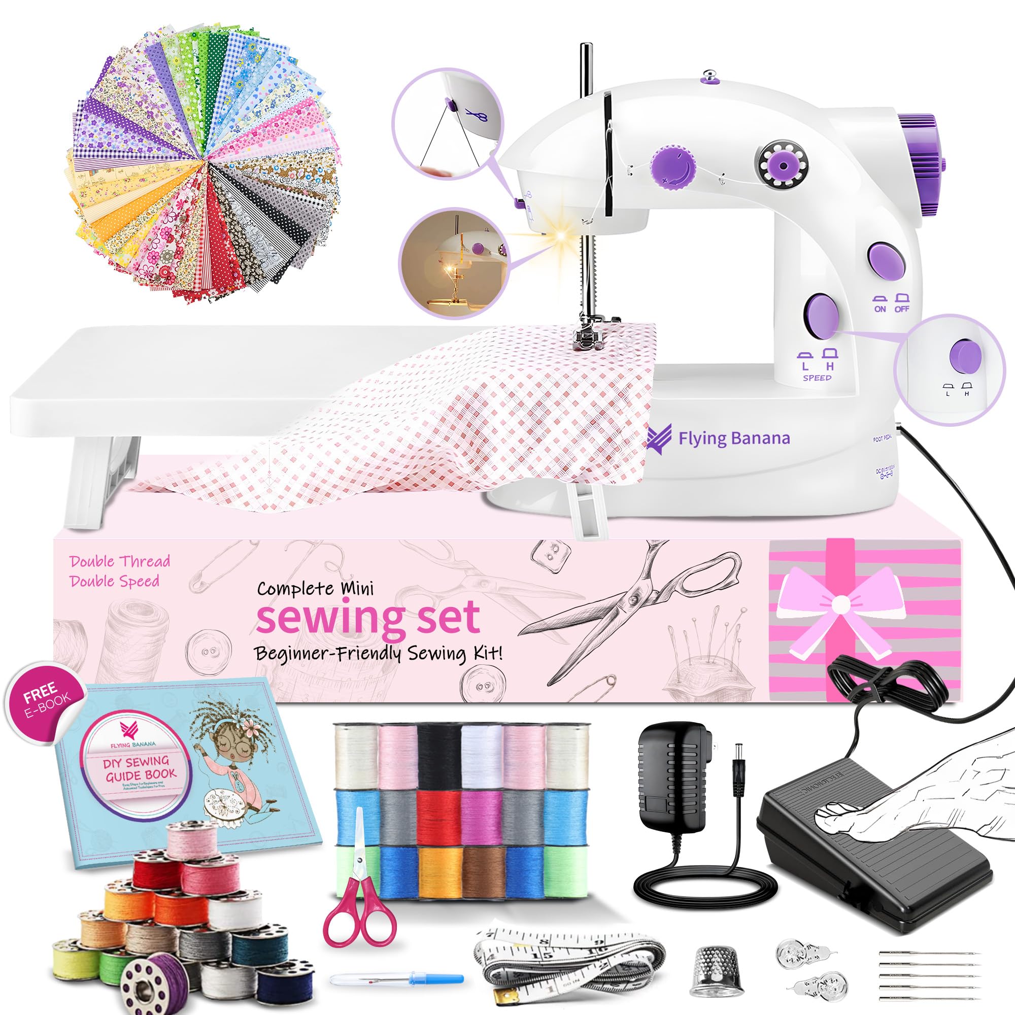 Mini Sewing Machine for Beginners-Maquina de Coser
