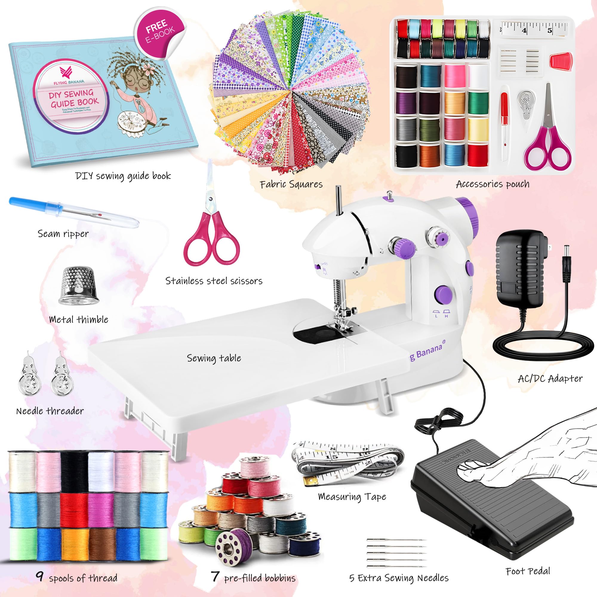 Mini Sewing Machine for Beginners-Maquina de Coser