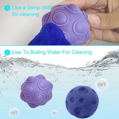 Toddler Ball 1-3 Baby Sensory Toy Montessori Toy Suitable for 6-12 Months Baby Ball Toy Sensory Ball BPA Free Teething Gift Toddler Ball Bath Toy Bright Colors Multi-Texture