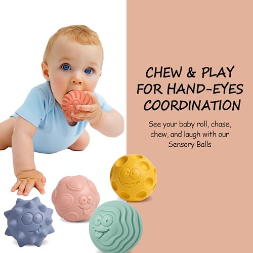6PCS Sensory Balls for Baby