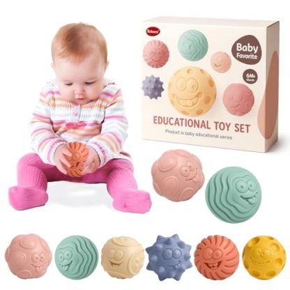 6PCS Sensory Balls for Baby