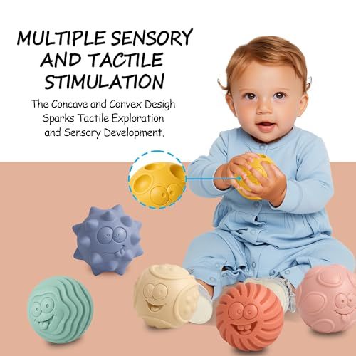 6PCS Sensory Balls for Baby