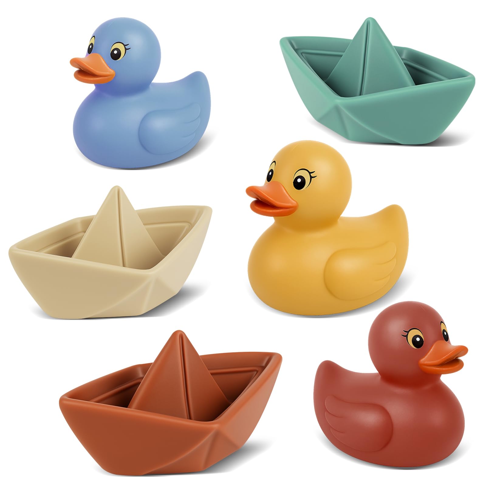 Floating Boat & Spraying Duck Baby Bathtub Toys Set