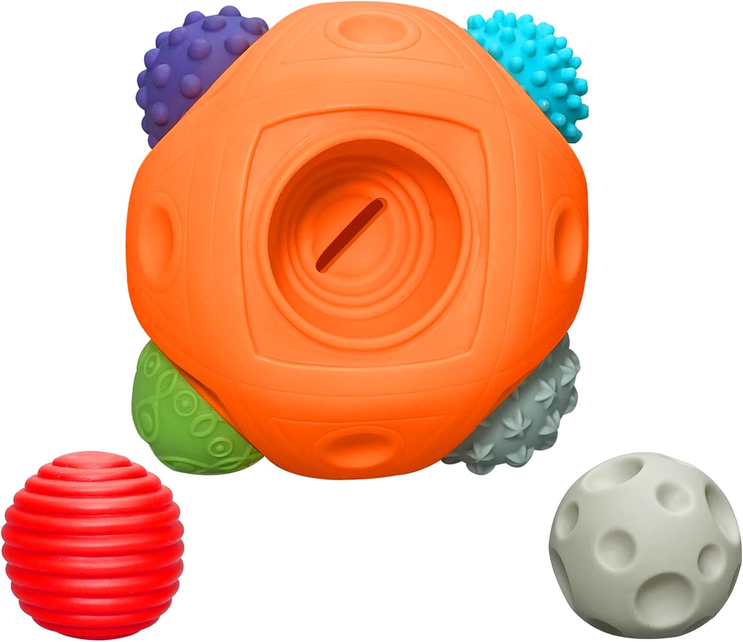 Toddler Ball 1-3 Baby Sensory Toy Montessori Toy Suitable for 6-12 Months Baby Ball Toy Sensory Ball BPA Free Teething Gift Toddler Ball Bath Toy Bright Colors Multi-Texture