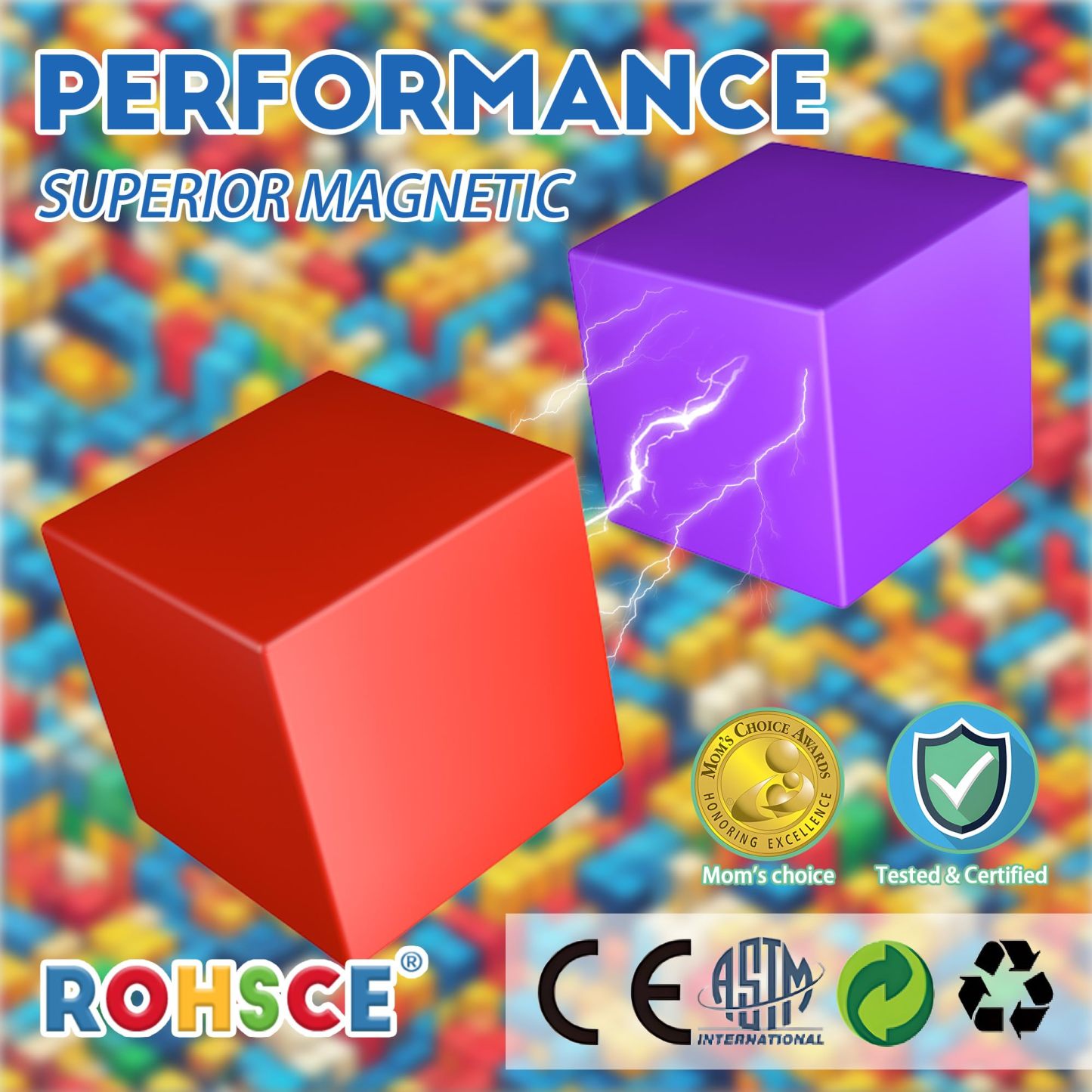 64PCS Magnetic Building Blocks Set for Kids