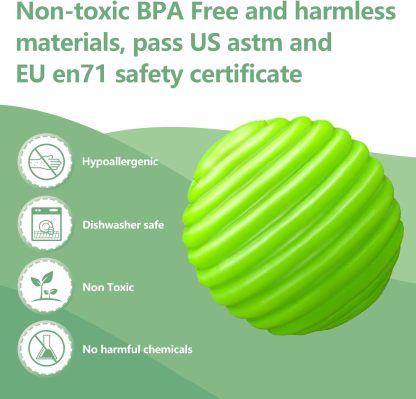 Sensory ball suitable for infants 6 to 12 months, sensory baby toys, suitable for toddlers 1-3 years old, bright color texture multi-soft ball gift set, Montessori toys suitable for 6-12 months baby toys (6 pieces)