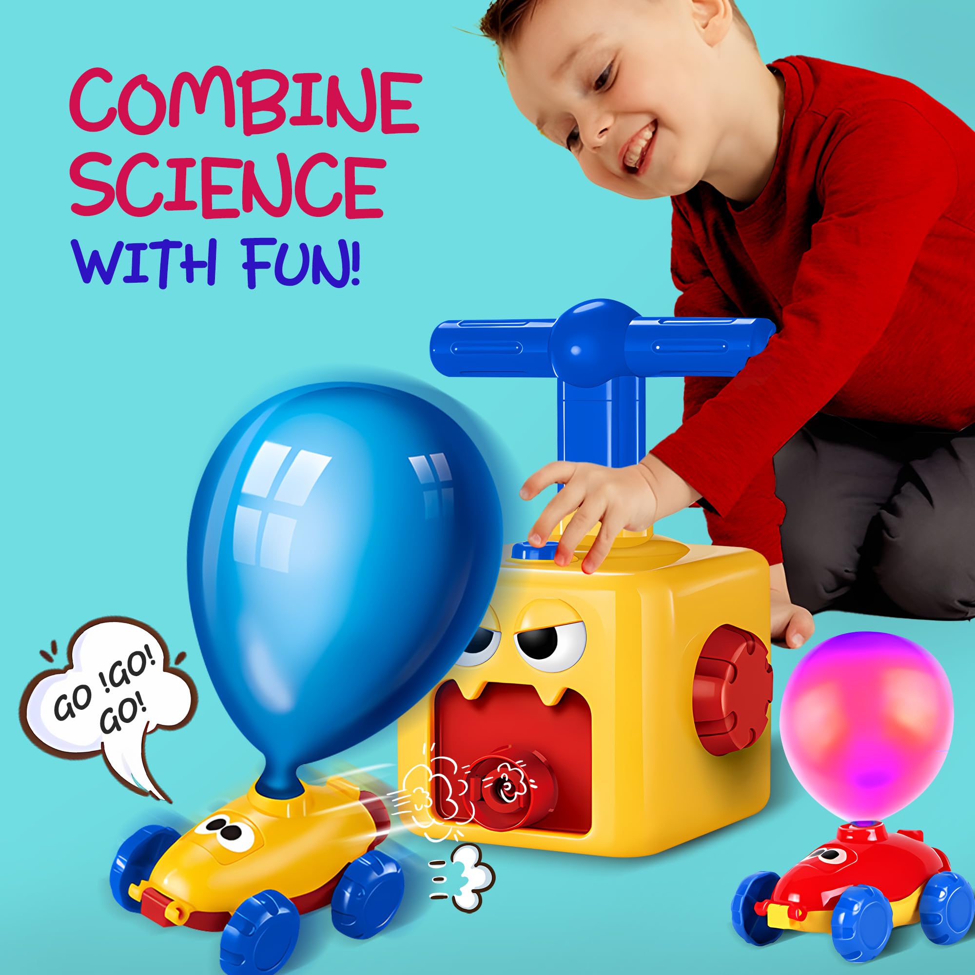 Balloon Car Toy Pump Set