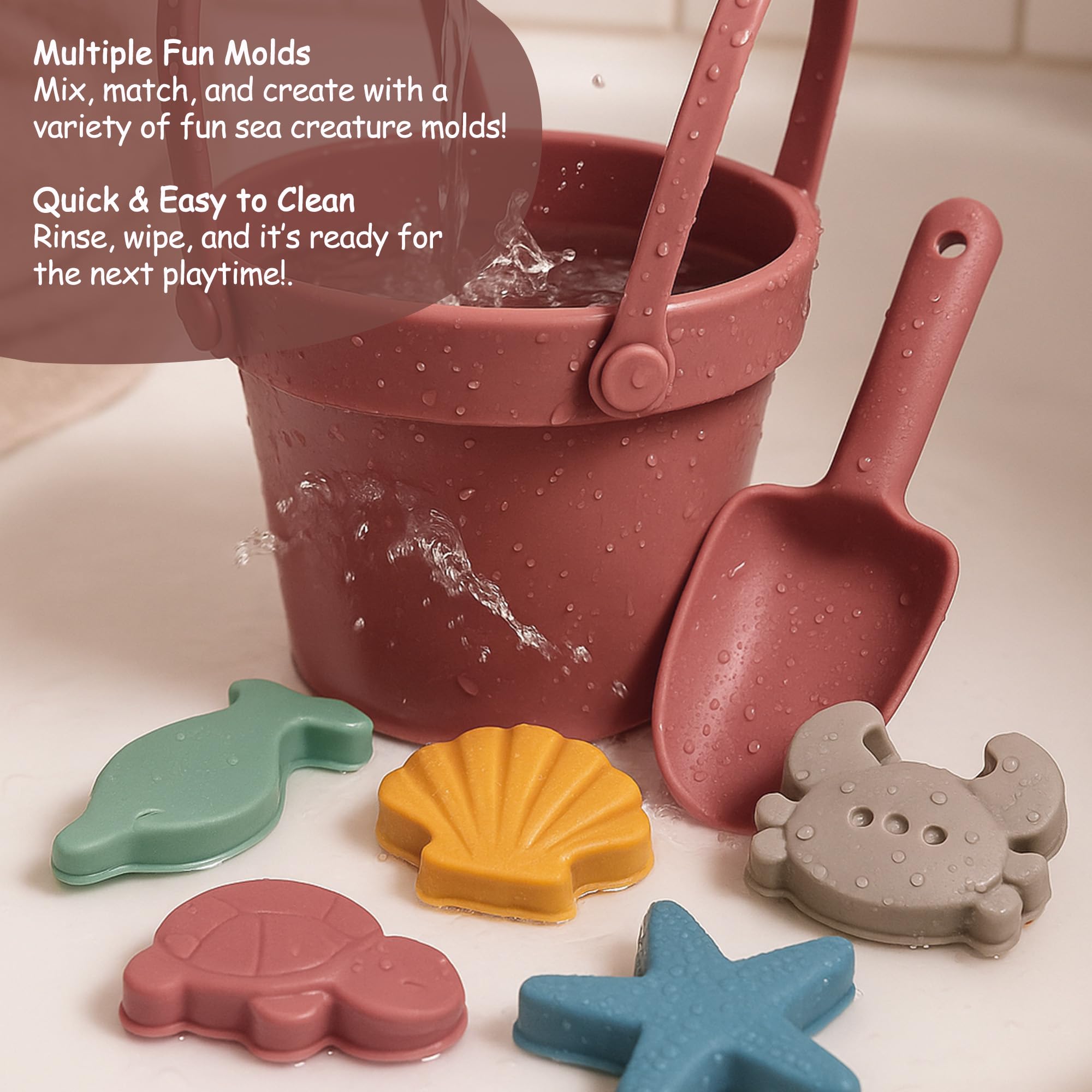 Silicone Beach Toys for Toddlers