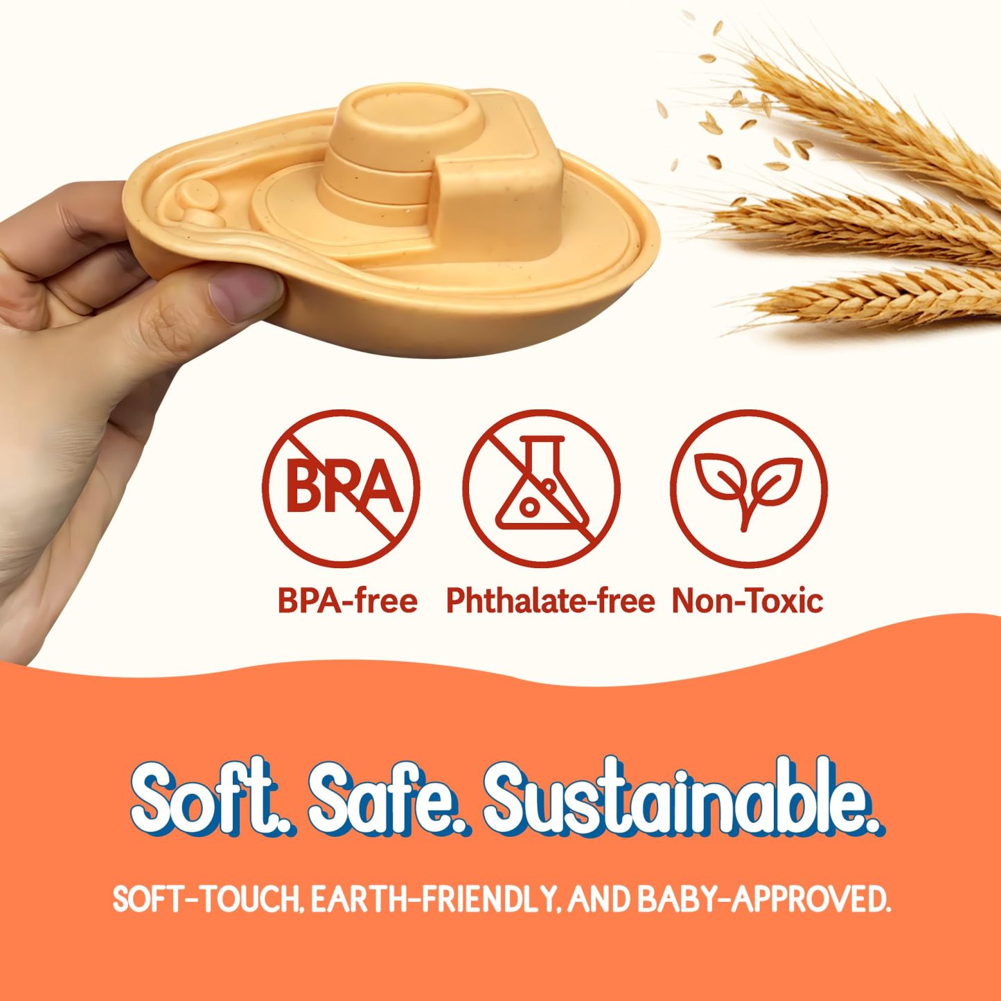 Floating Boat Bathtub Toys No Hole for Toddlers 1-3