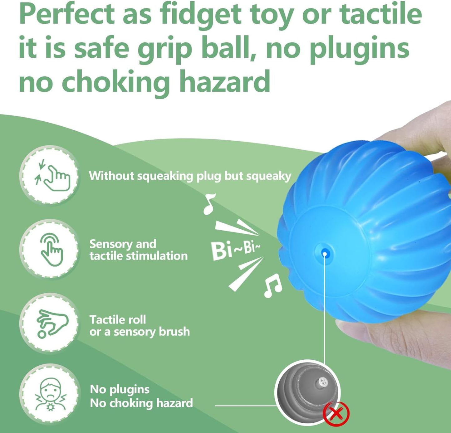 Sensory ball suitable for infants 6 to 12 months, sensory baby toys, suitable for toddlers 1-3 years old, bright color texture multi-soft ball gift set, Montessori toys suitable for 6-12 months baby toys (6 pieces)