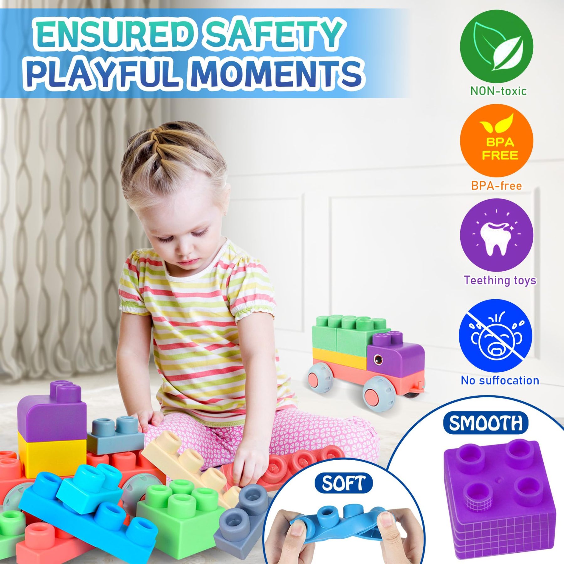 Soft Building Blocks for Toddler