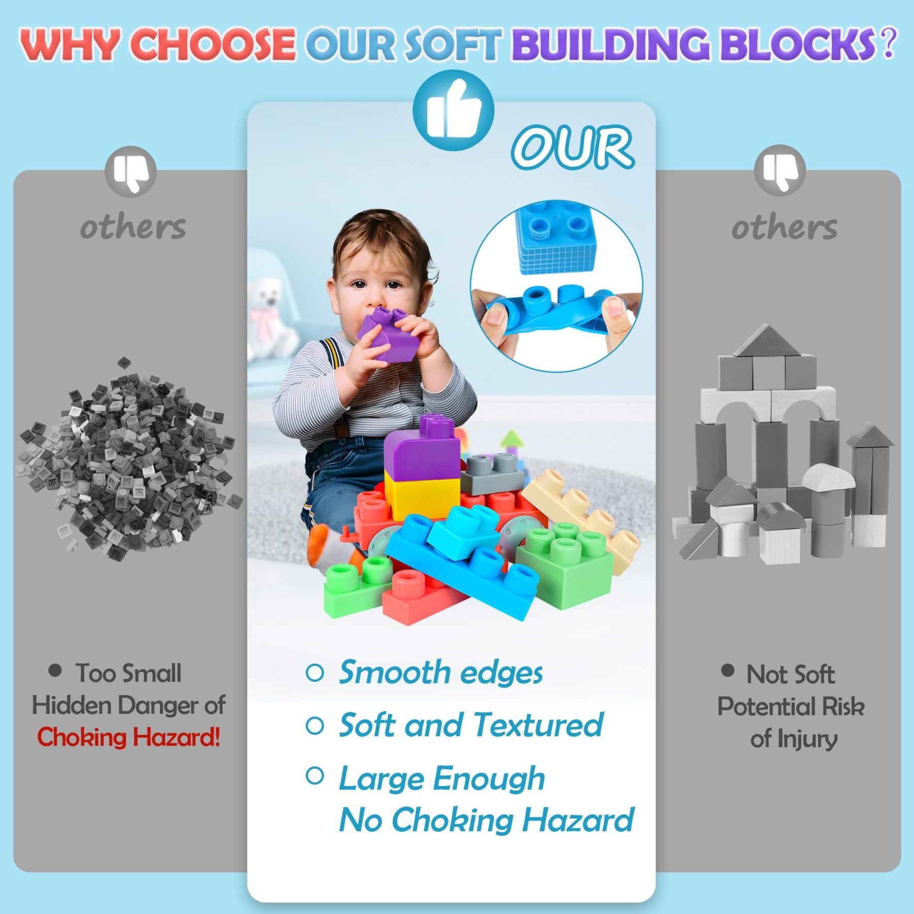 Soft Building Blocks for Toddler