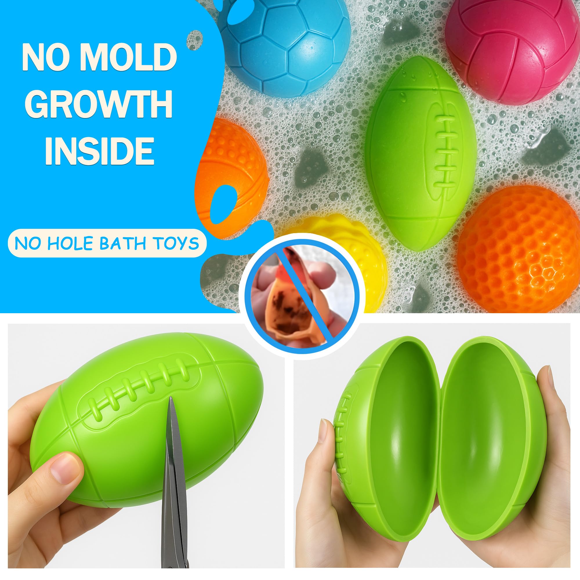 Baby Bath Toys Sensory Balls Set