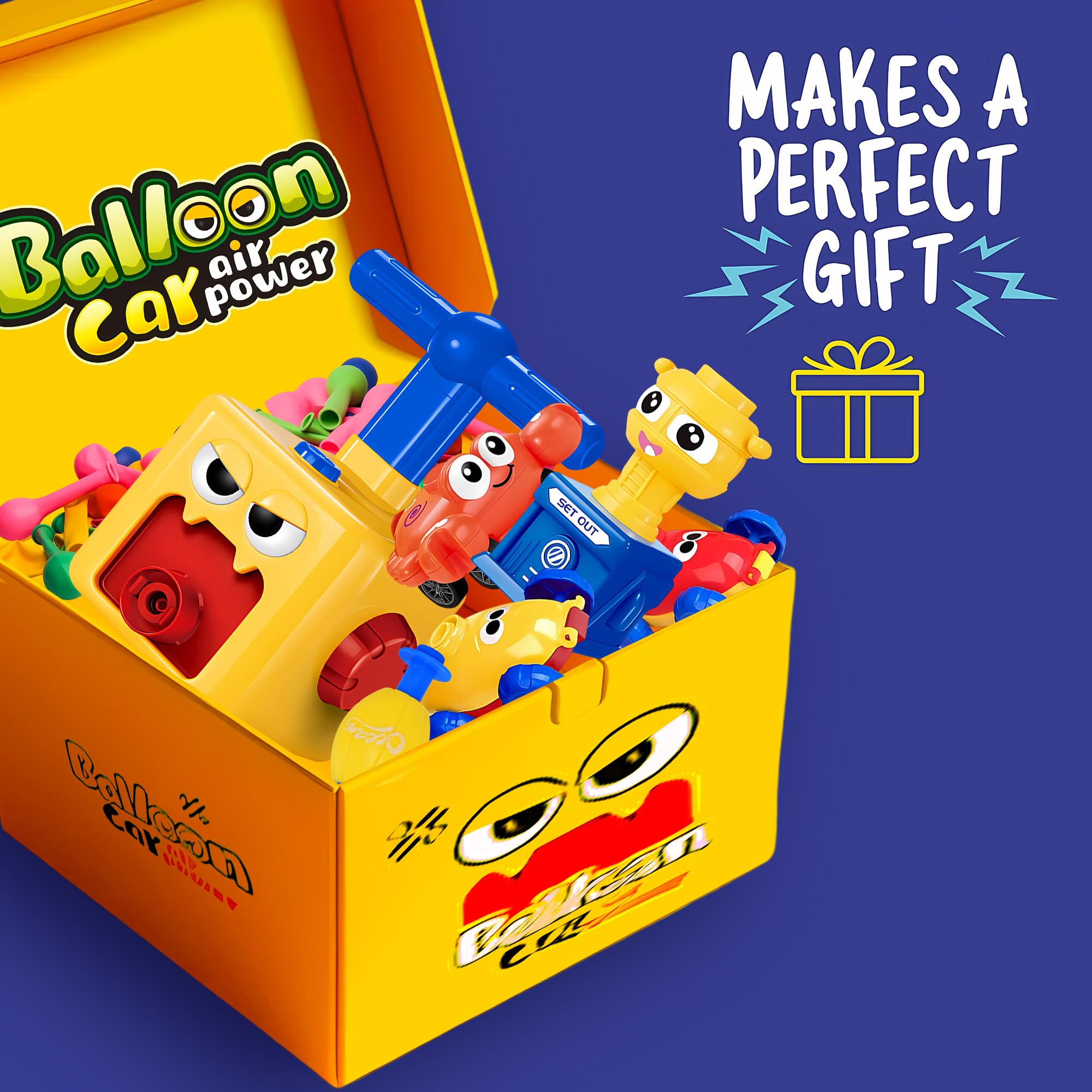 Balloon Car Toy Pump Set