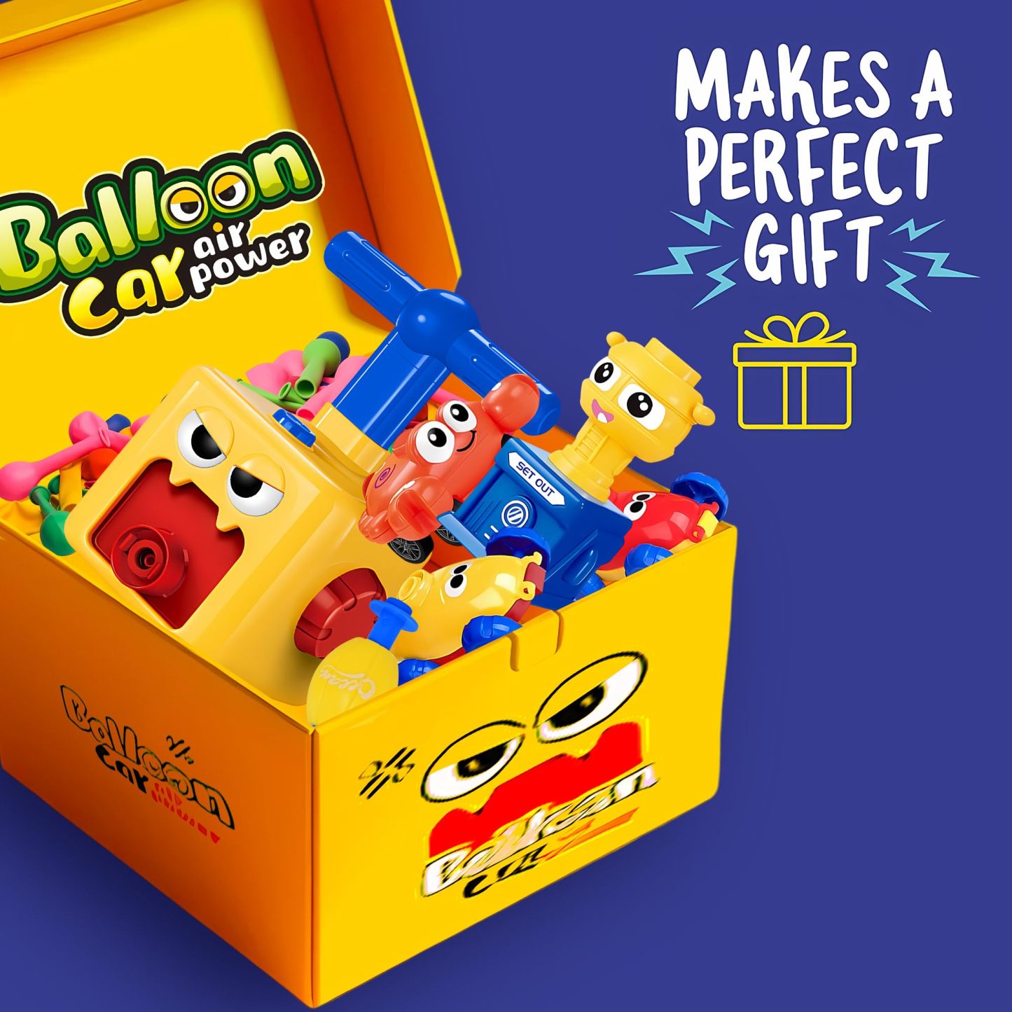 Balloon Car Toy Pump Set