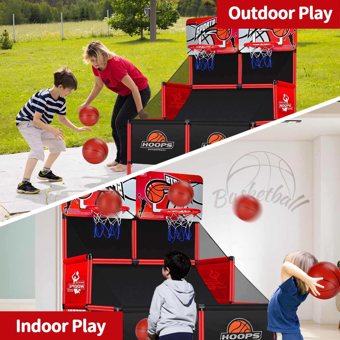 2-Player Basketball Arcade Game for Kids Ages 3-12