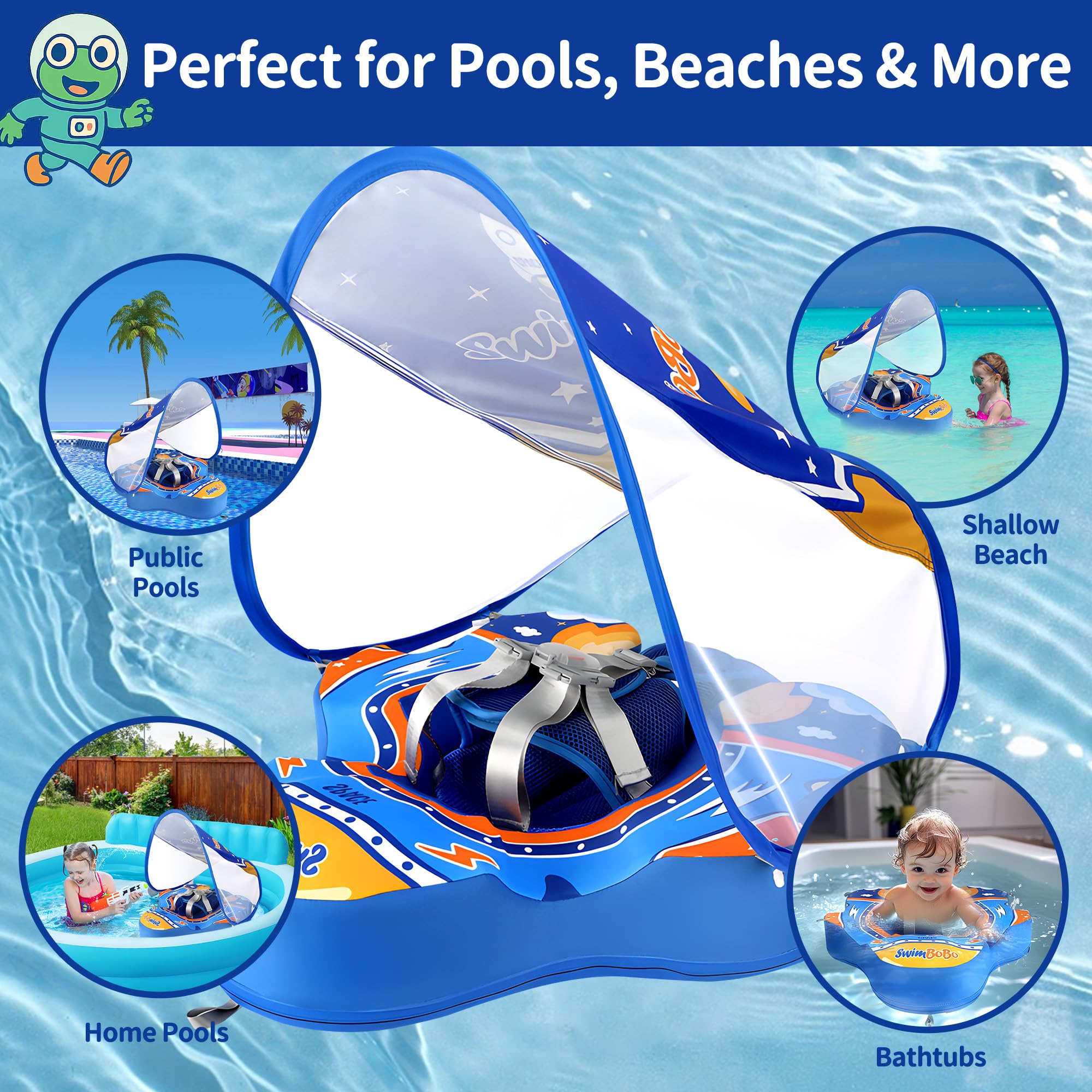 Baby Pool Float with Canopy