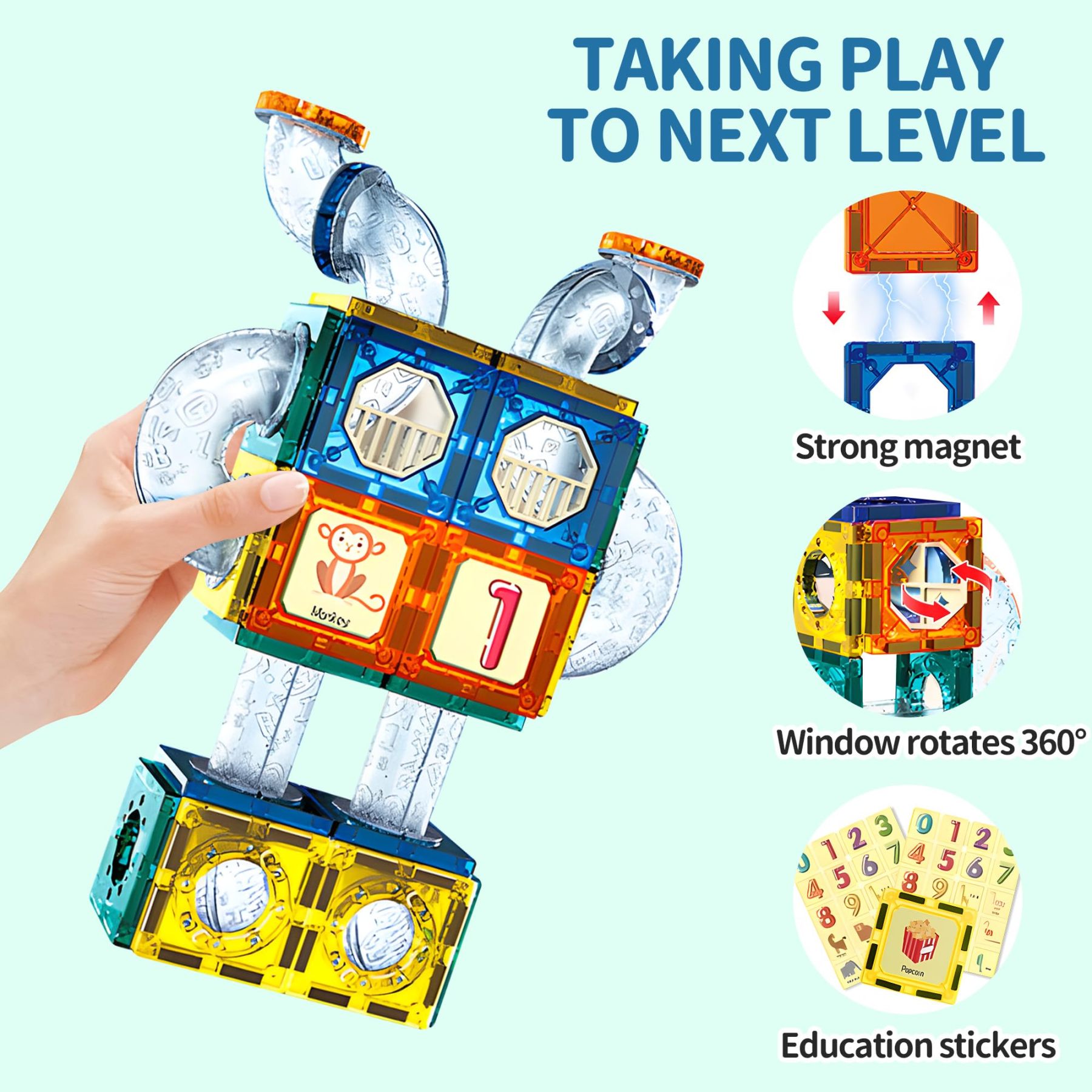 Glowing Marble Run Construction Set